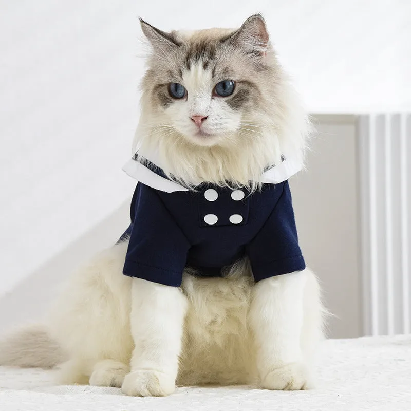 Pet Clothes College Uniform Style Skirt Cat Clothing