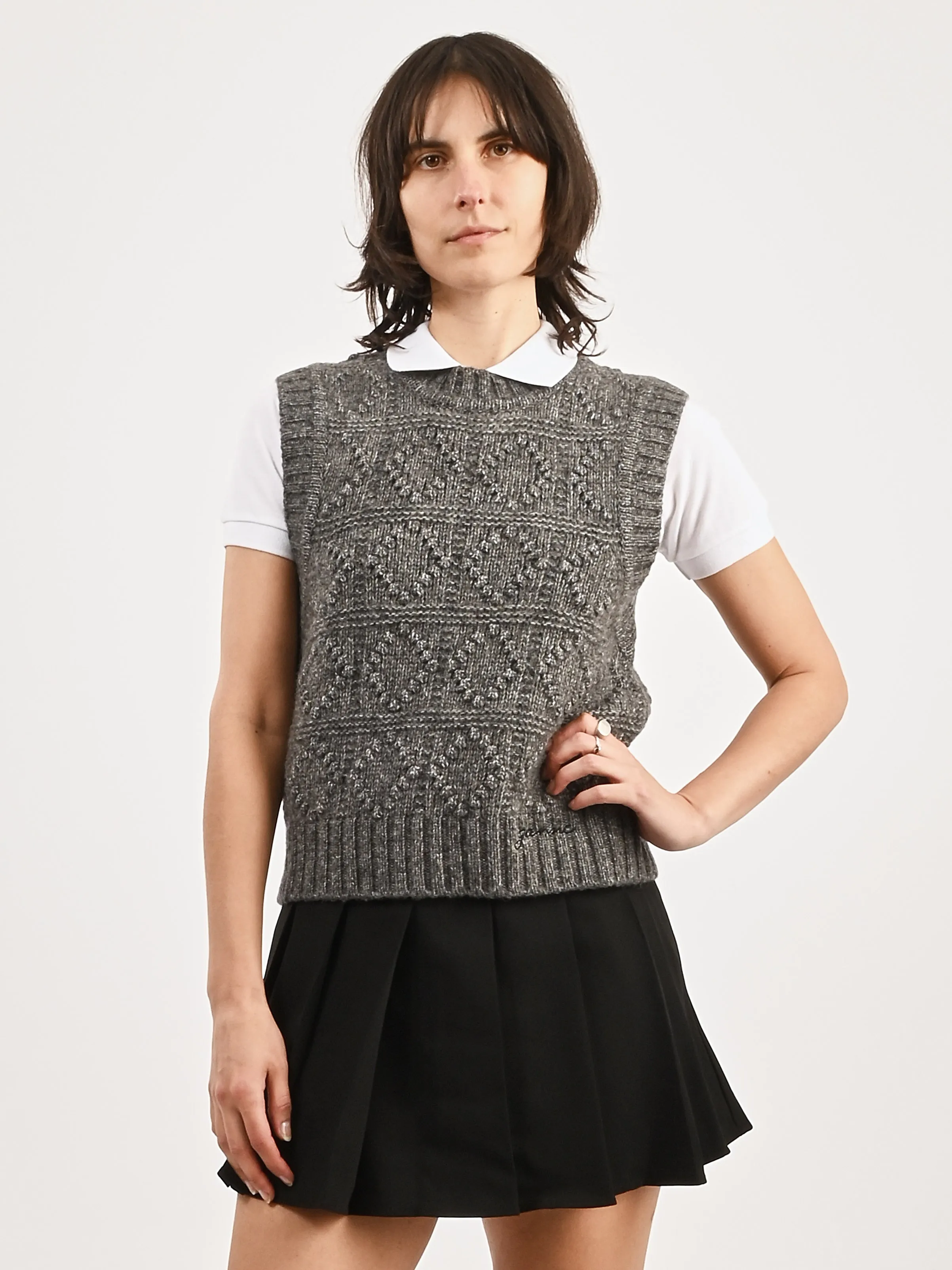 Phantom Wool Cotton Bubble Vest