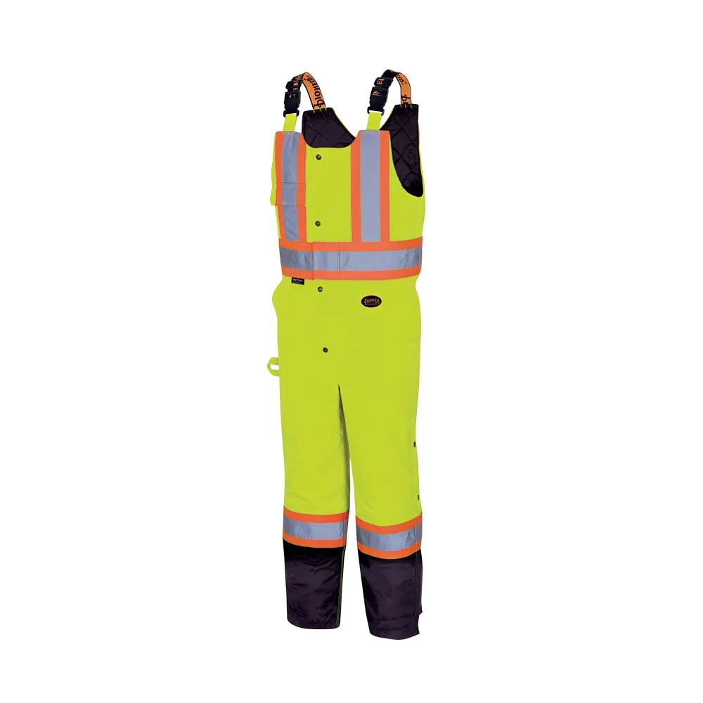 Pioneer V1120661-XL Quilted 100% Waterproof Overalls - Hi-Vis Yellow/Green. Each