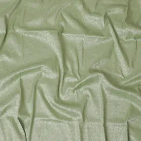 Pistachio Prestige Brocade Fabric – Delicate Patterns in Lush Hues-D19053