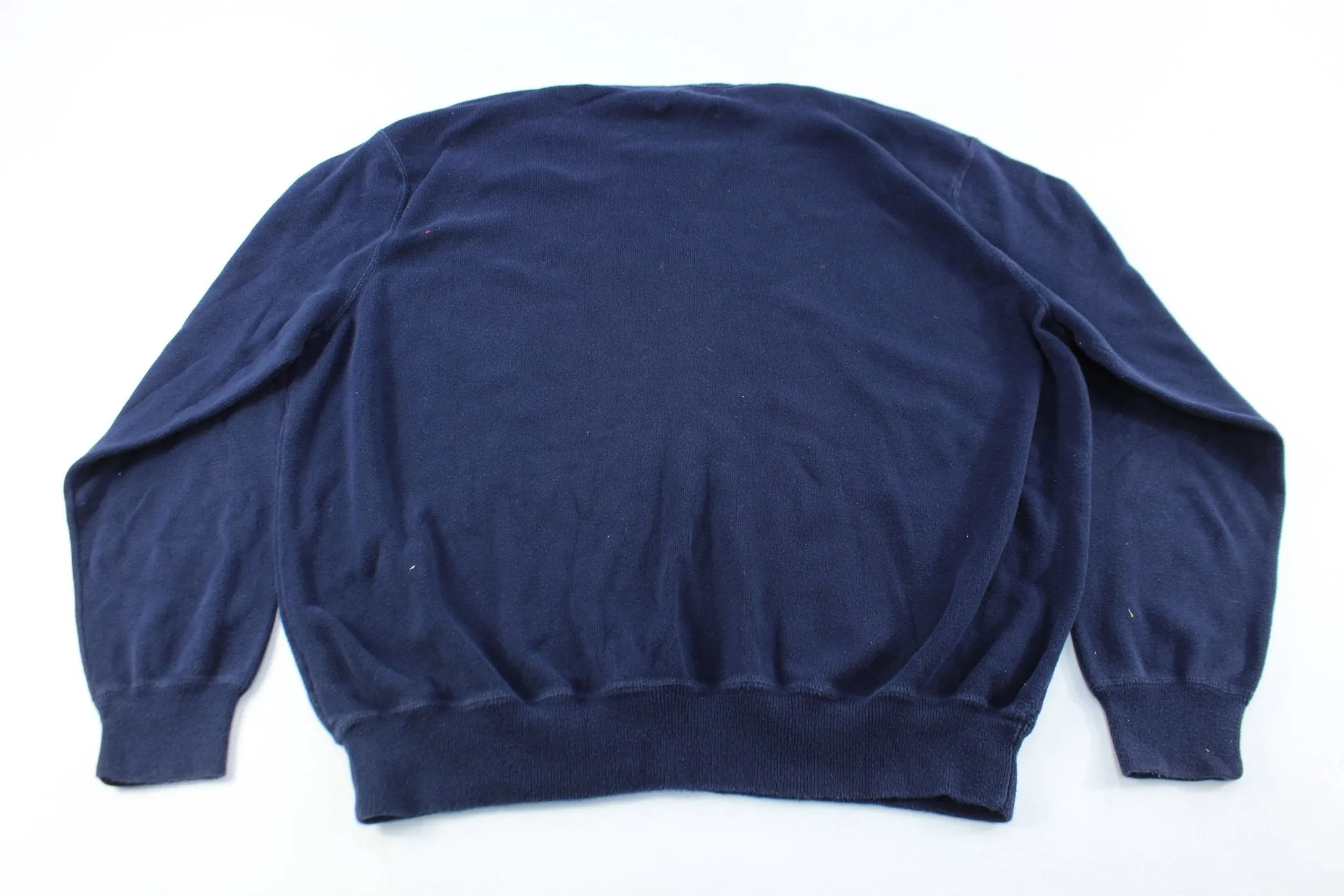 Polo by Ralph Lauren Embroidered Logo Navy Blue Sweater