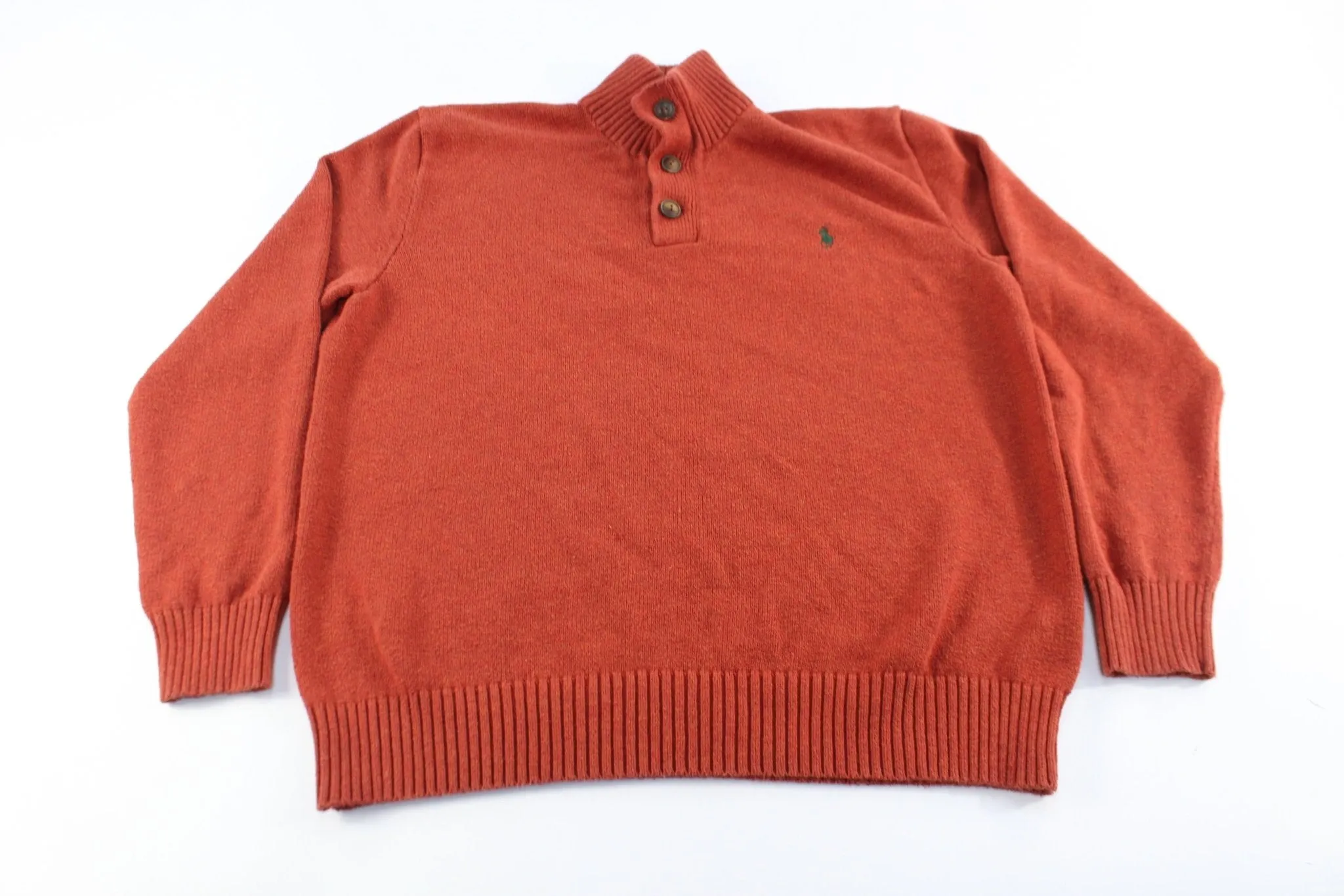 Polo by Ralph Lauren Embroidered Logo Orange Sweater