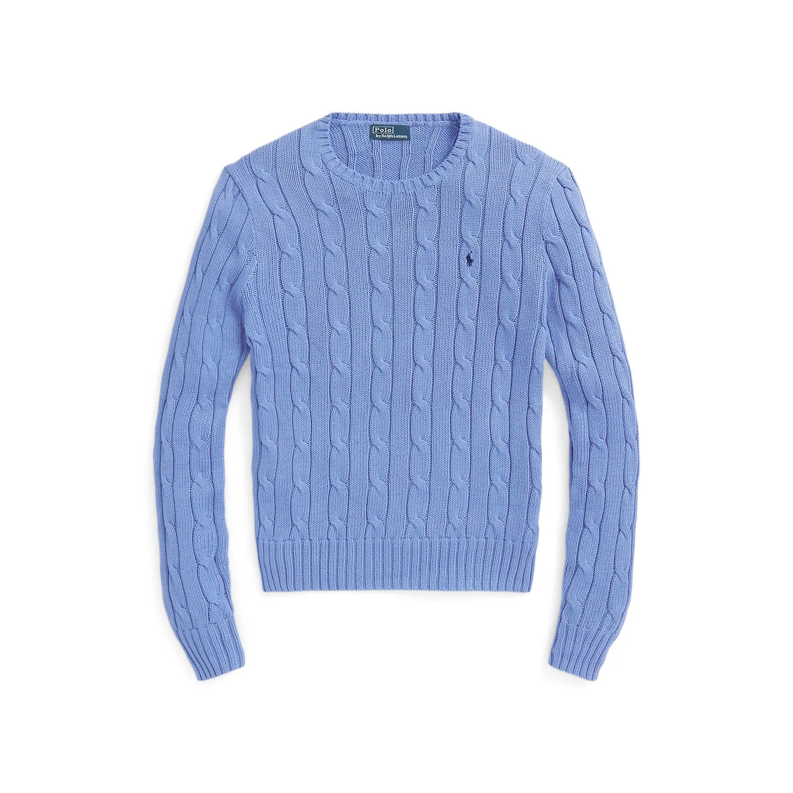 Polo Ralph Lauren - Cable-Knit Cotton Crewneck Sweater - Blue