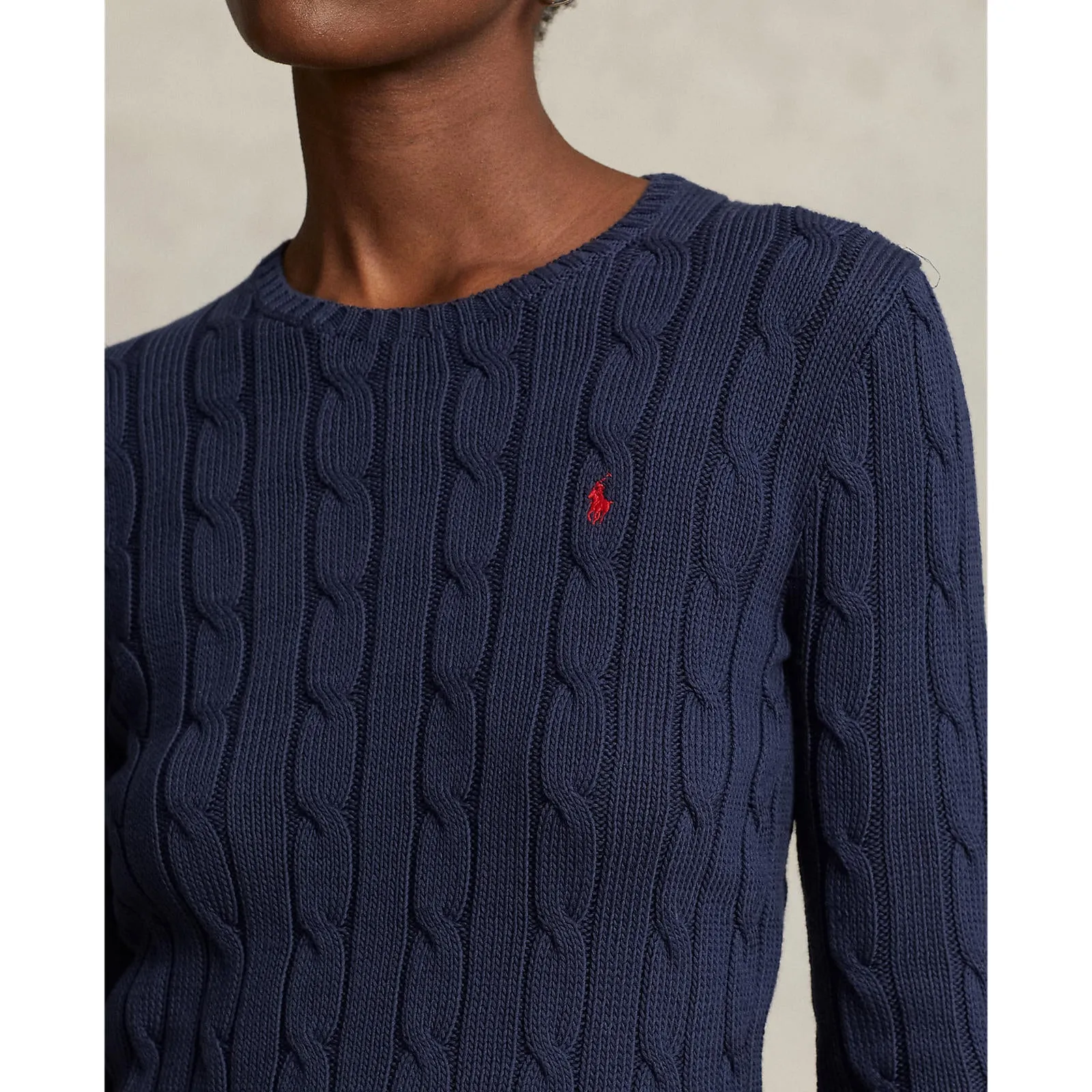 Polo Ralph Lauren - Cable-Knit Cotton Crewneck Sweater - Hunter Navy