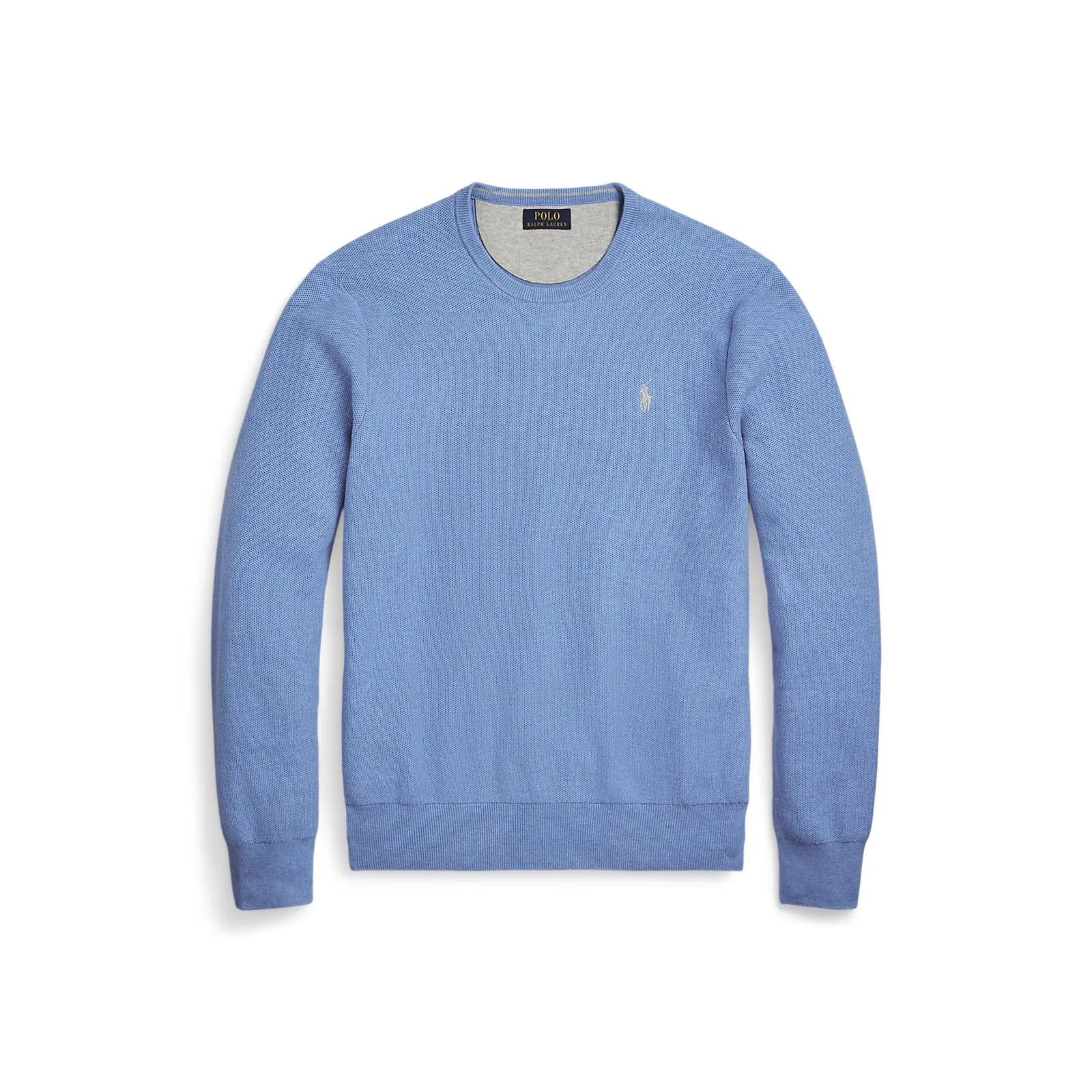 Polo Ralph Lauren - Mesh Knit Cotton Crewneck Sweater - Summer Blue