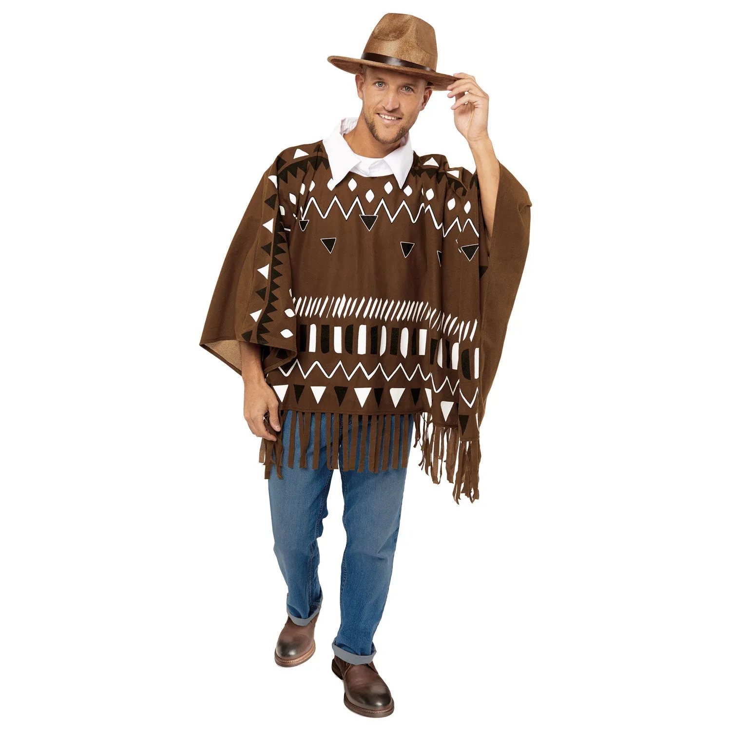 Poncho & Hat- Western