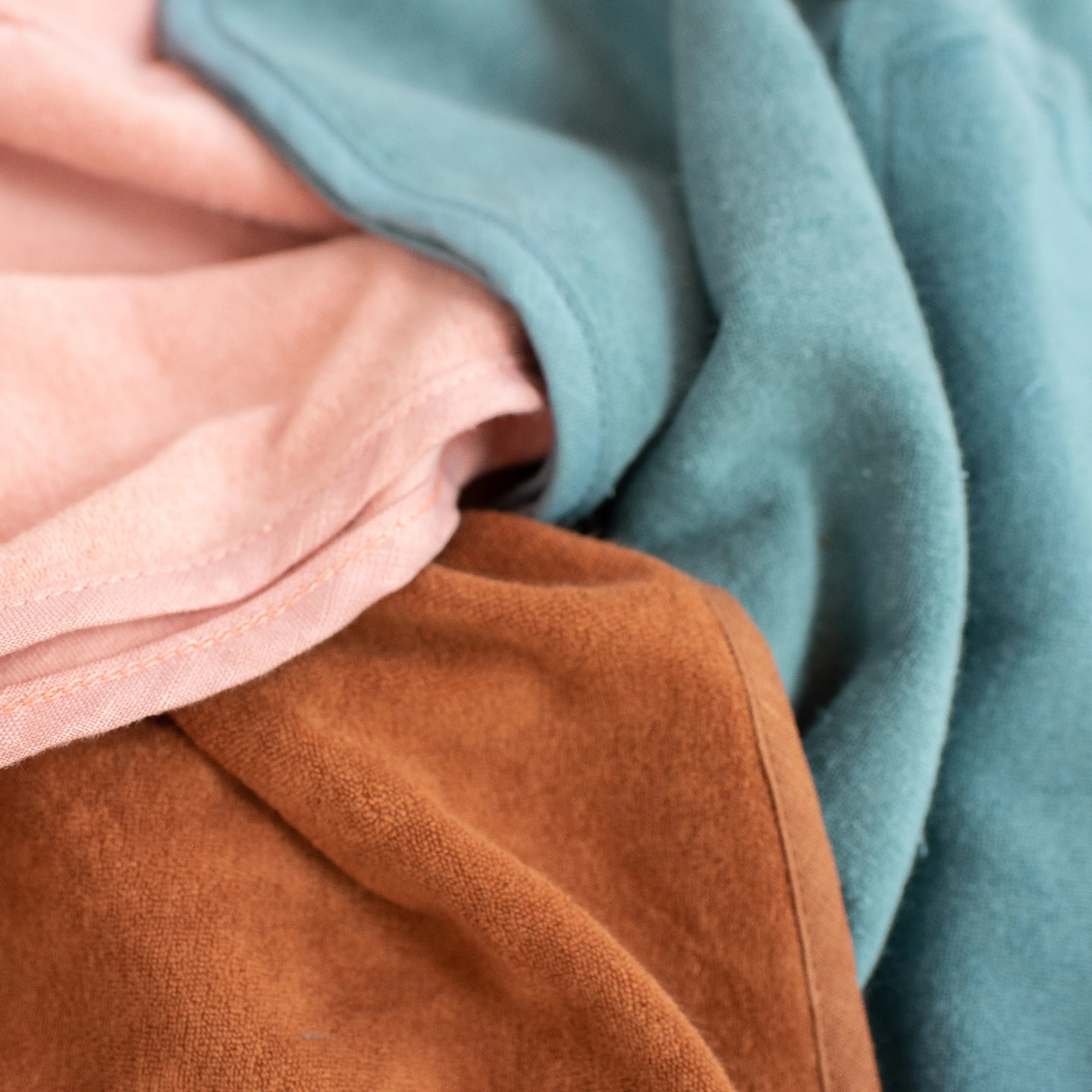 Poncho towel - Peach Beige