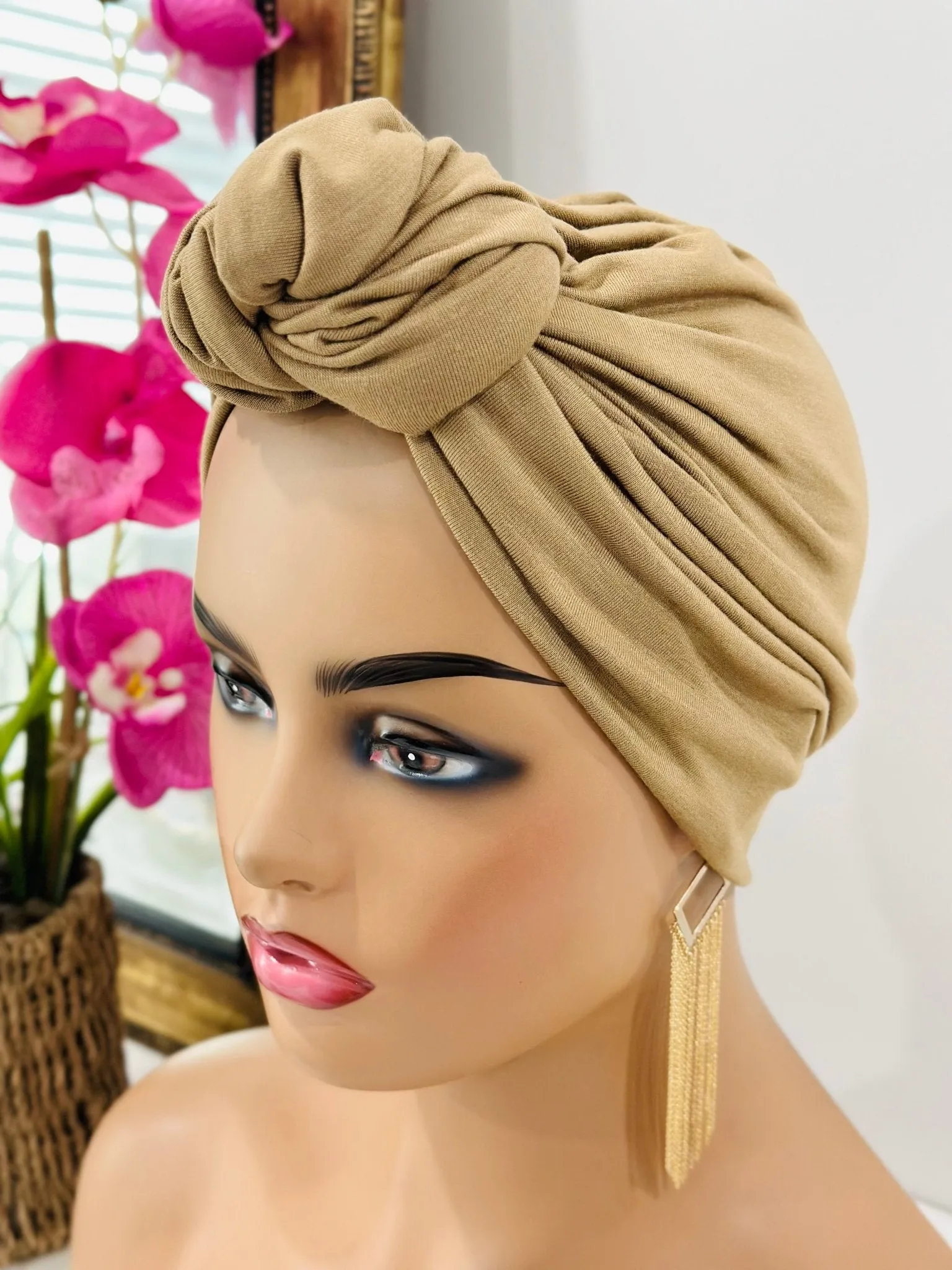 Pretied Knotted Turban