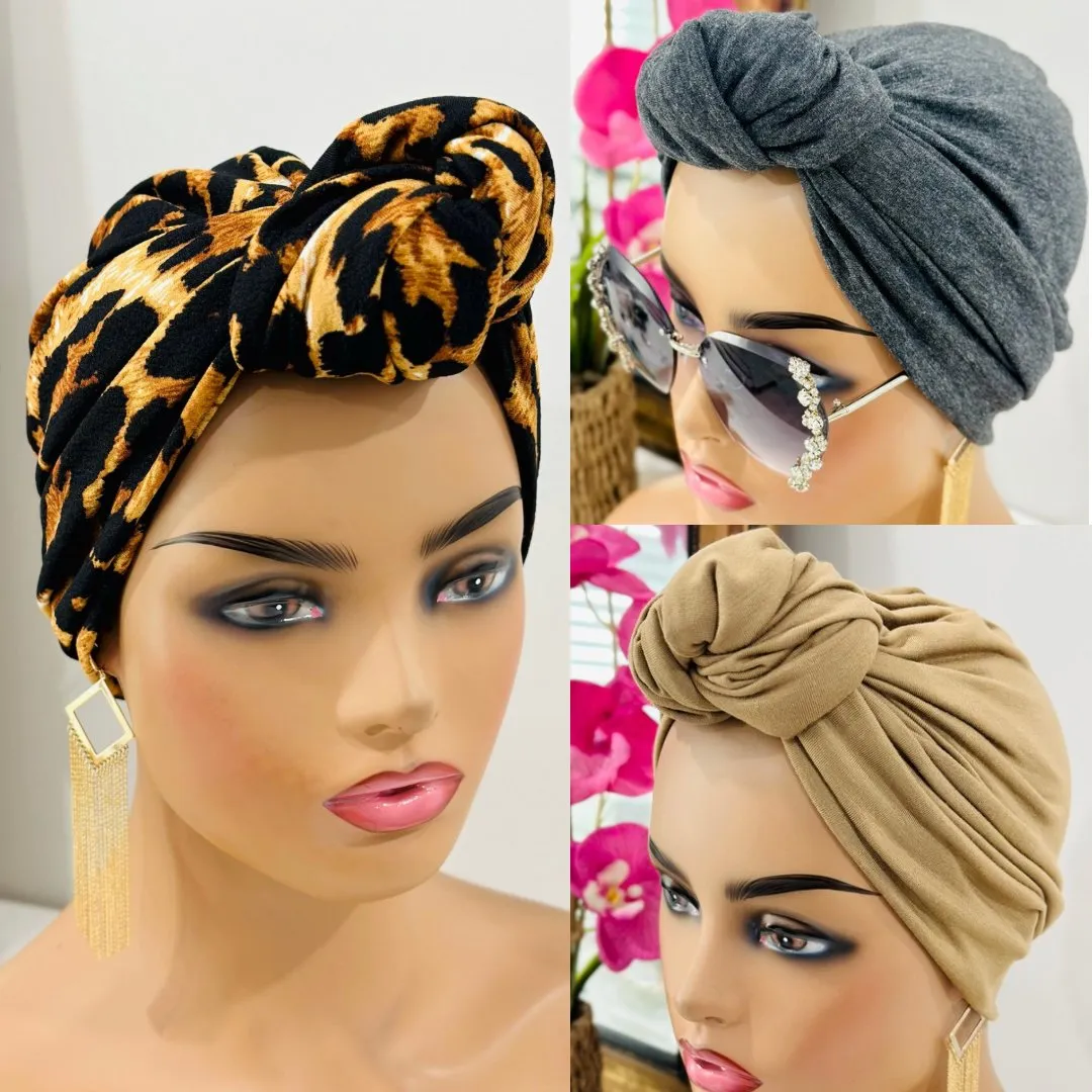 Pretied Knotted Turban