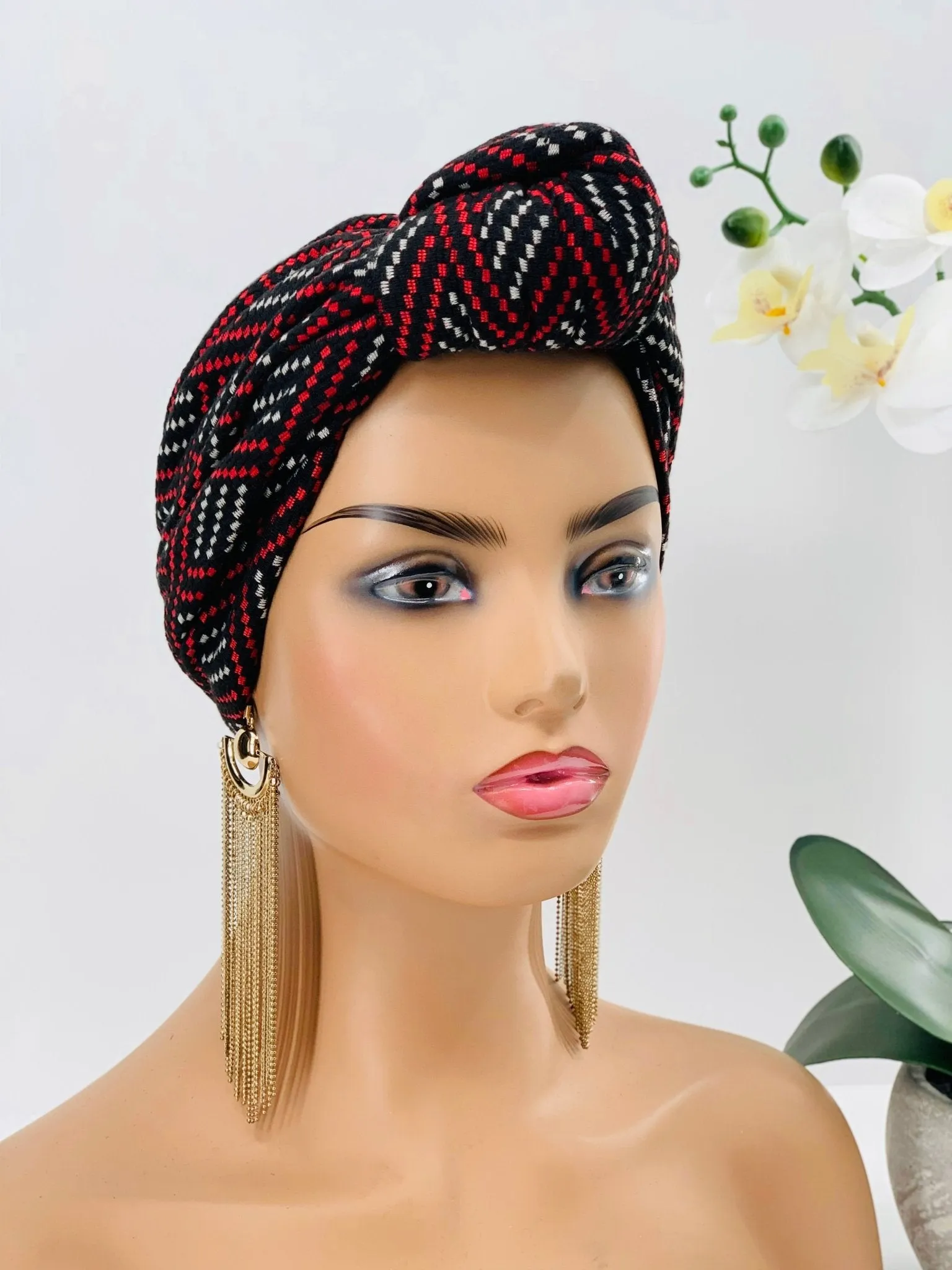 Pretied Knotted Turban