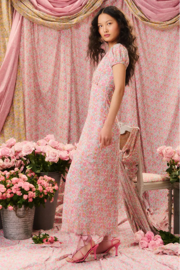 Pricilla Liberty Fabric Maxi Dress