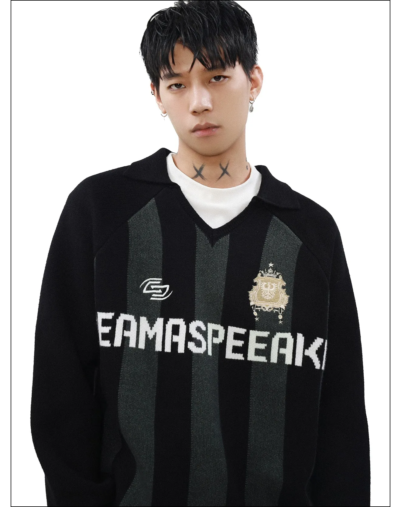 QS973A polo sweater