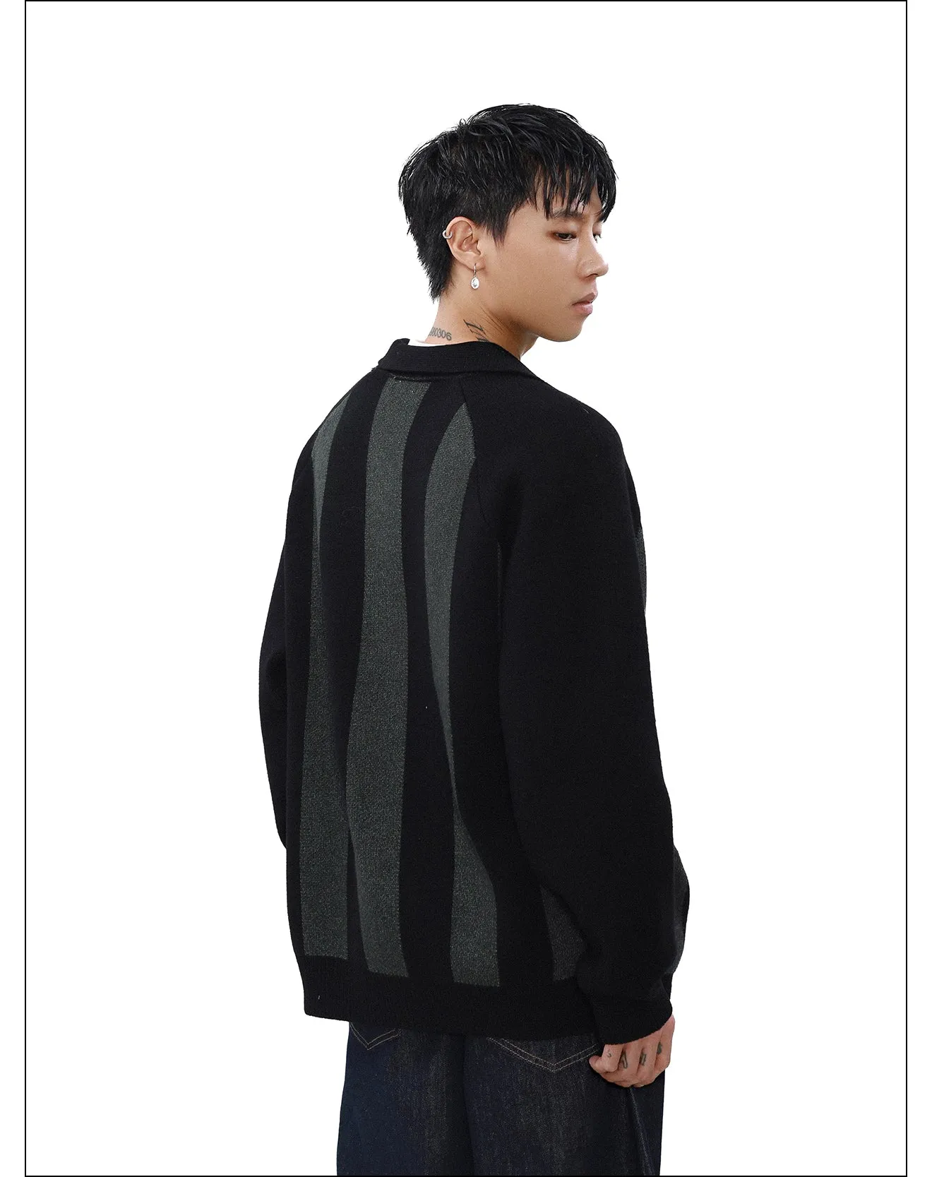 QS973A polo sweater