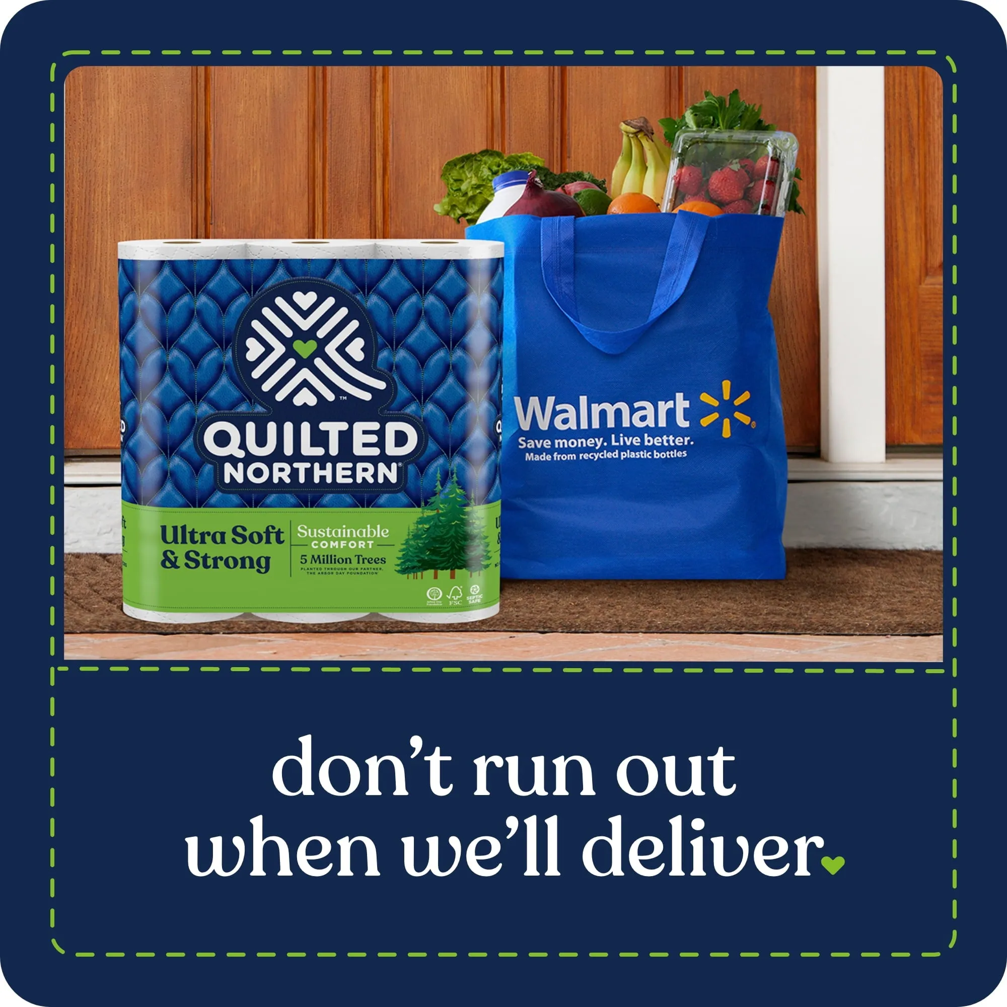 Quilted Northern Ultra Soft & Strong 18 Mega Rolls, 5X Stronger*, Premium Soft Toilet Paper