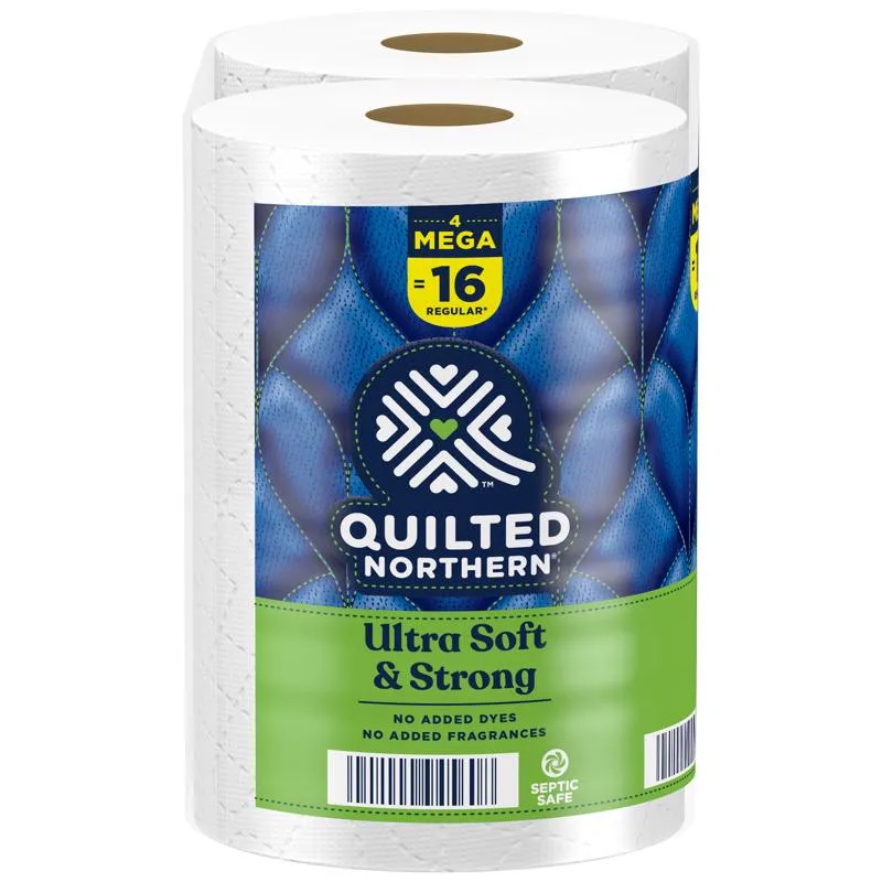 Quilted Northern Ultra Soft & Strong Toilet Paper 4 Rolls 328 sheet 138.49 sq ft