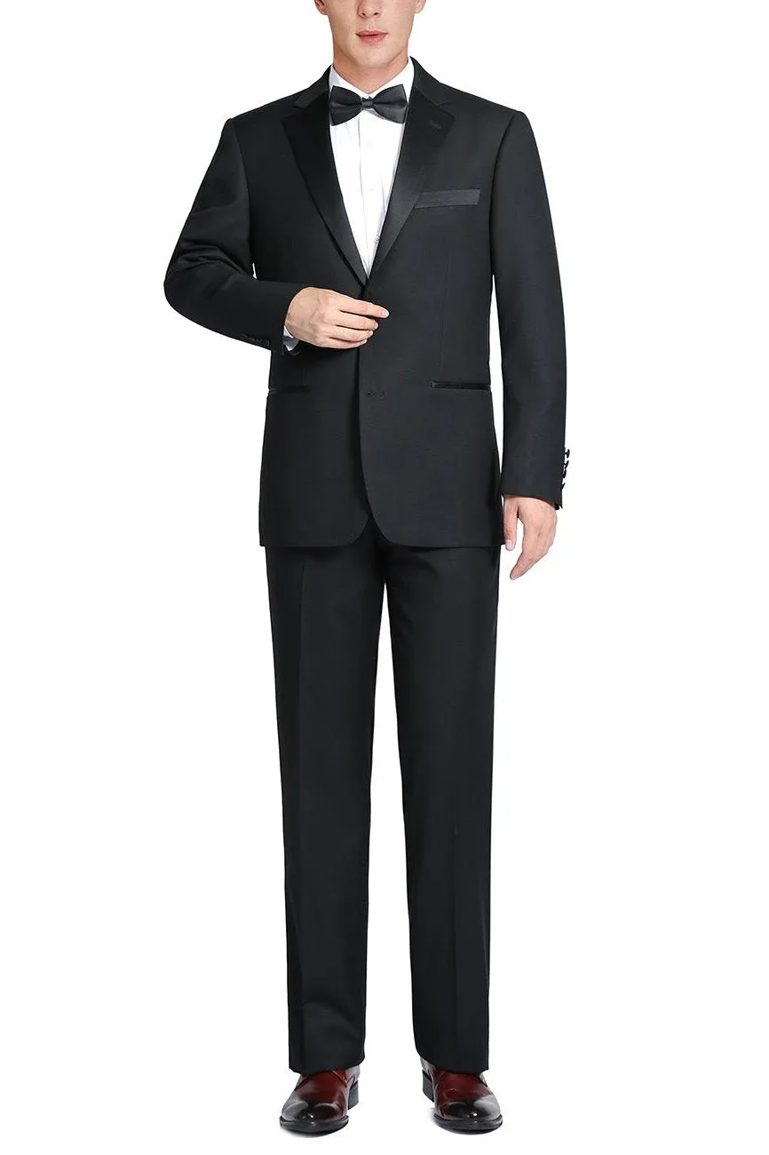 "Gaston" Black 2-Button Notch Tuxedo (2-Piece Set)