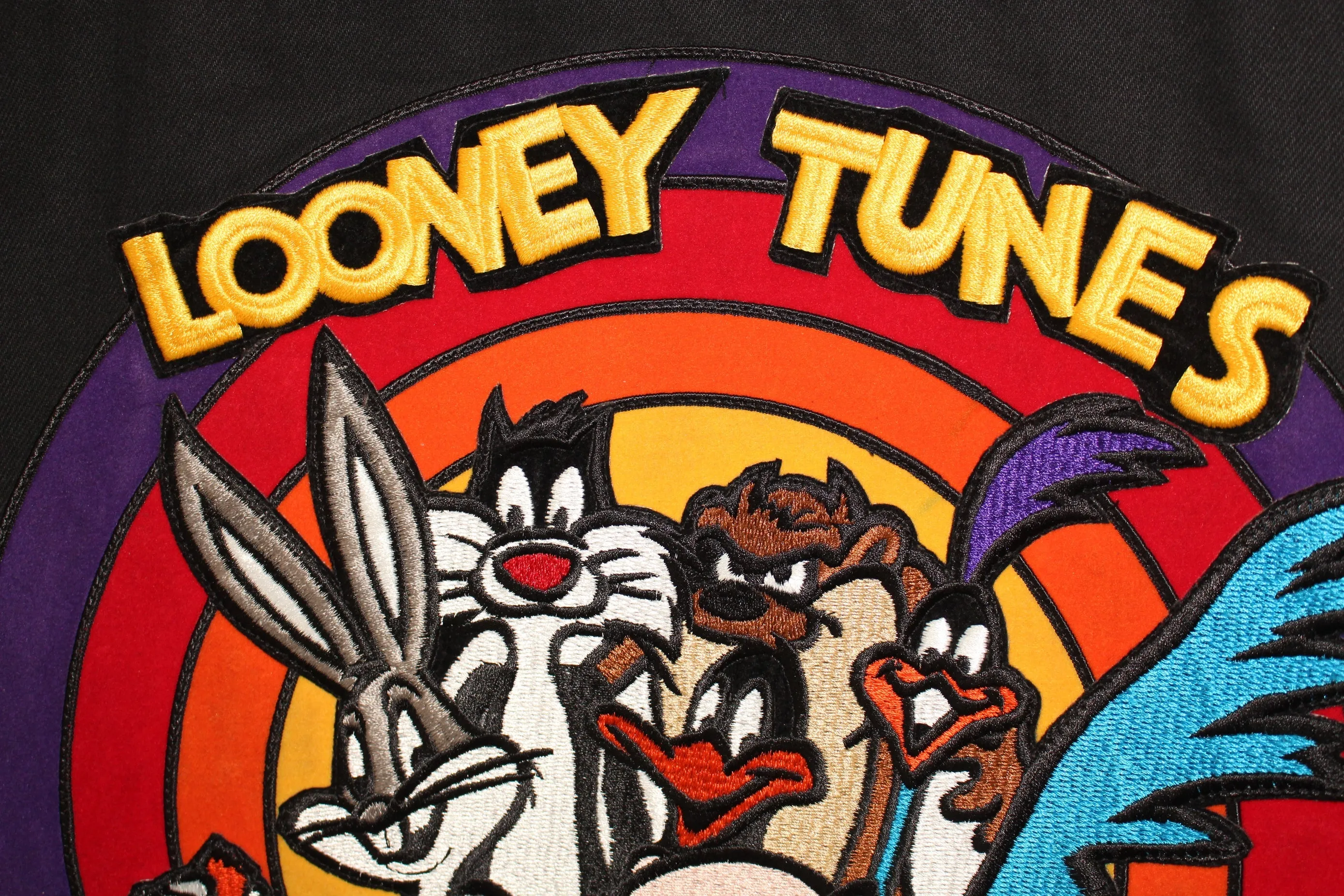 Rare 1994 Looney Tunes Leather Jeff Hamilton Jacket (L)