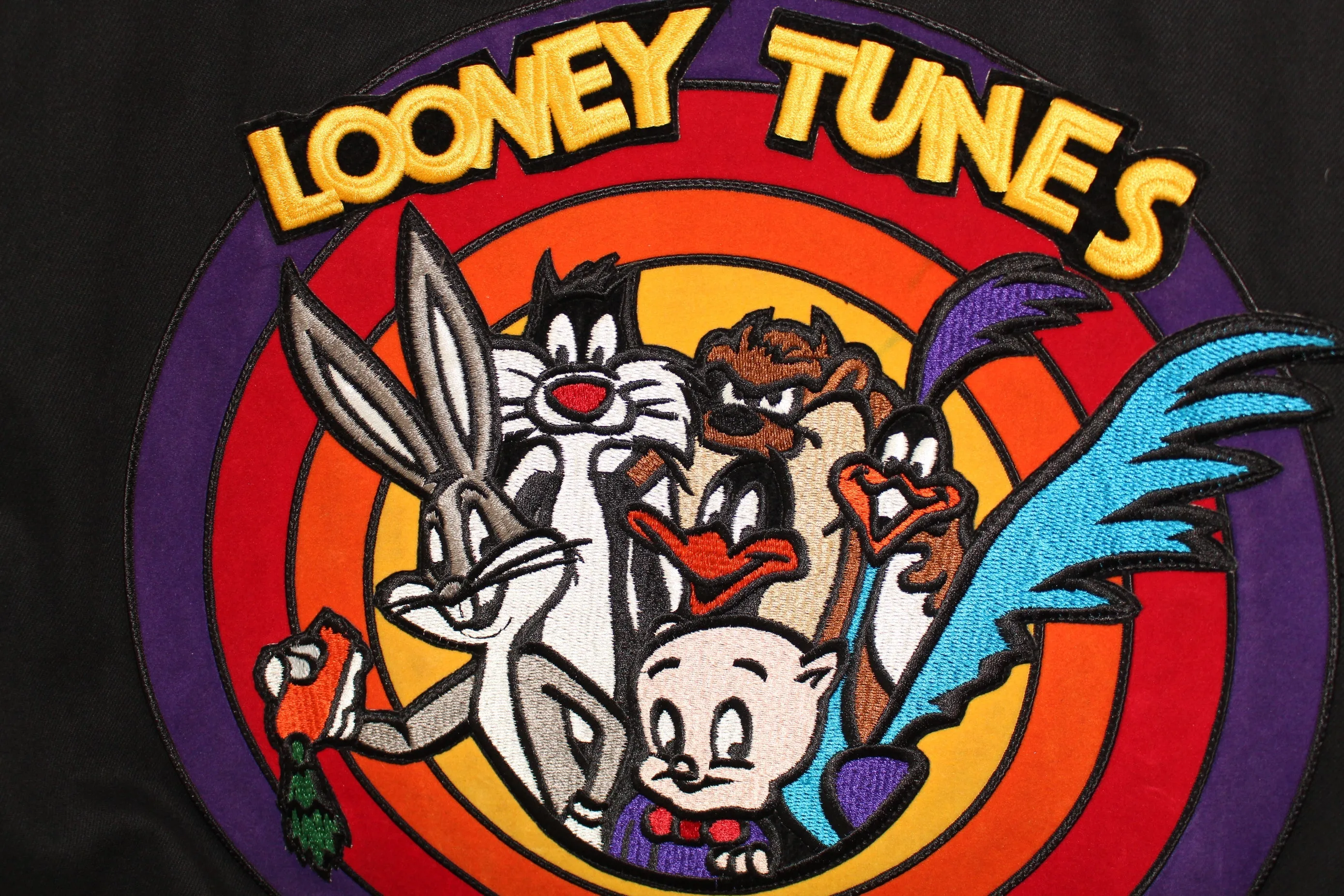 Rare 1994 Looney Tunes Leather Jeff Hamilton Jacket (L)