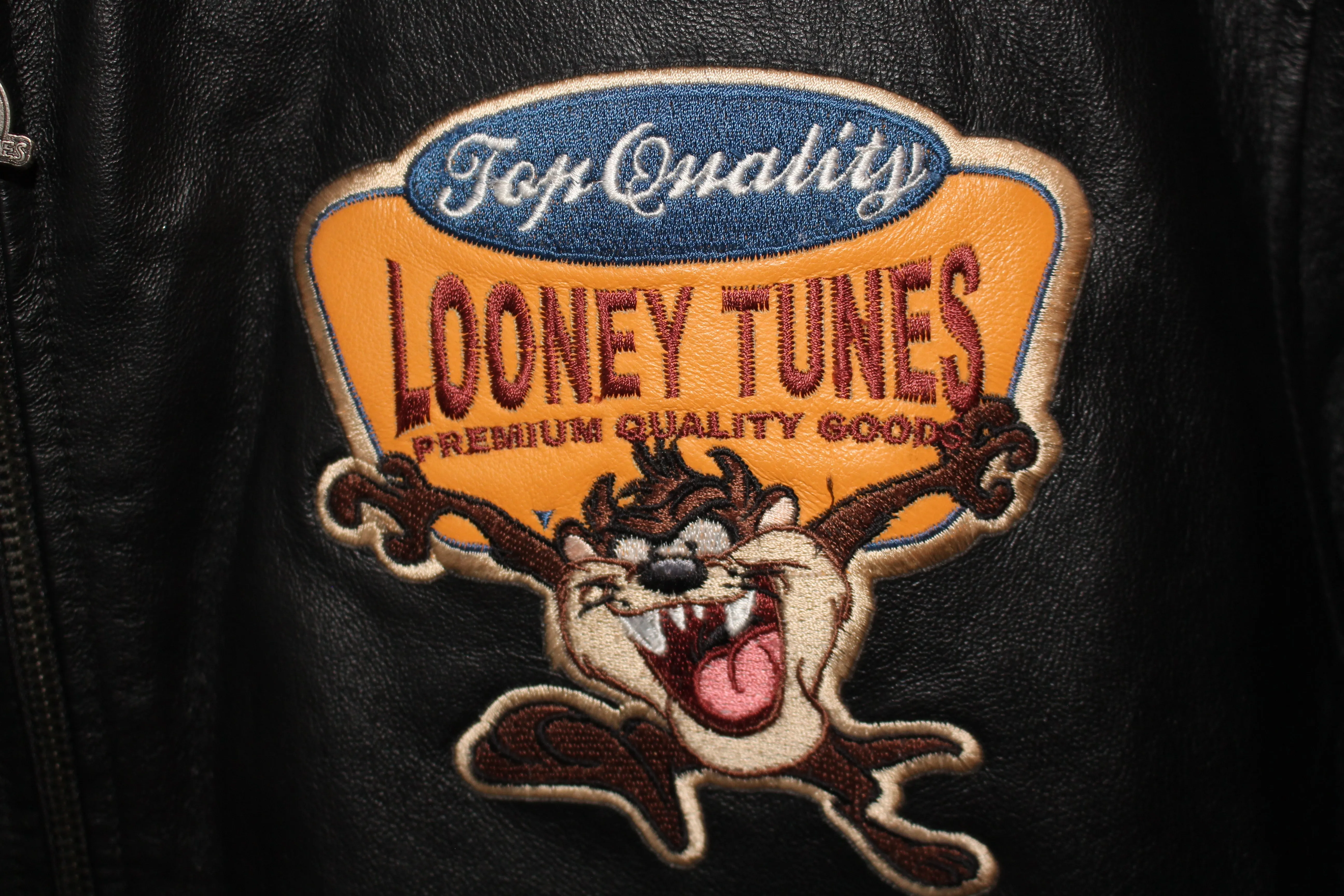 Rare 1998 Looney Tunes All Star Leather Jacket (XL)