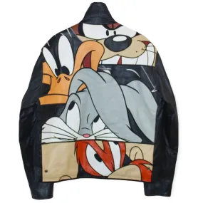 Rare 1998 Looney Tunes All Star Leather Jacket (XL)