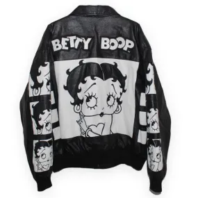 Rare Betty Boop American Toons Leather Jacket (XL)