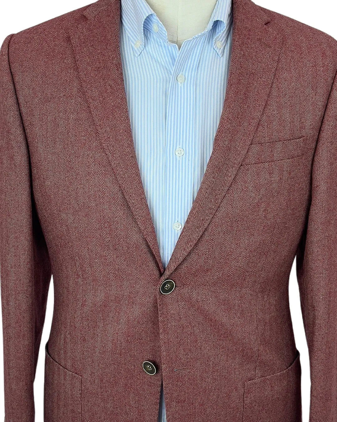 Red Herringbone Jacket