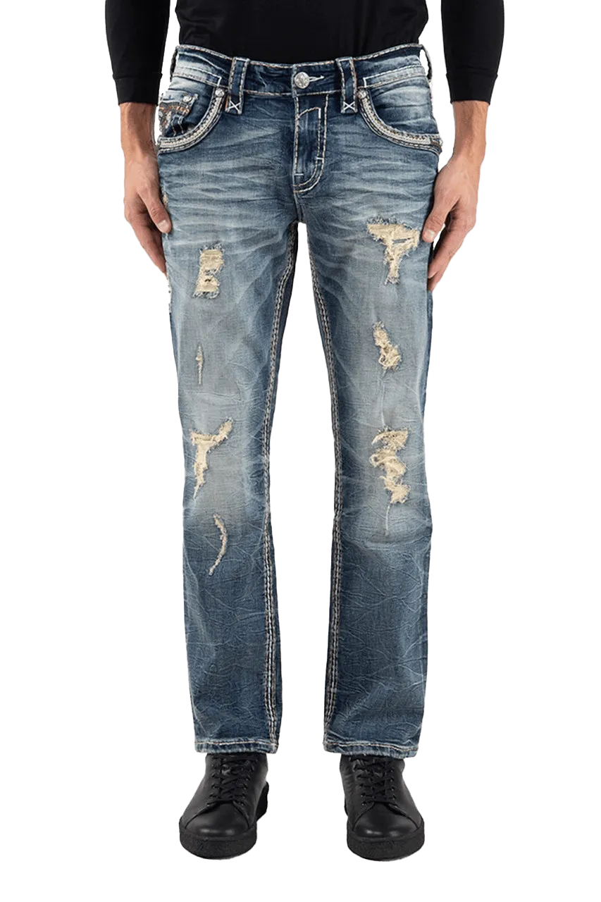 Rock Revival Men's Armie J212r Straight Jeans