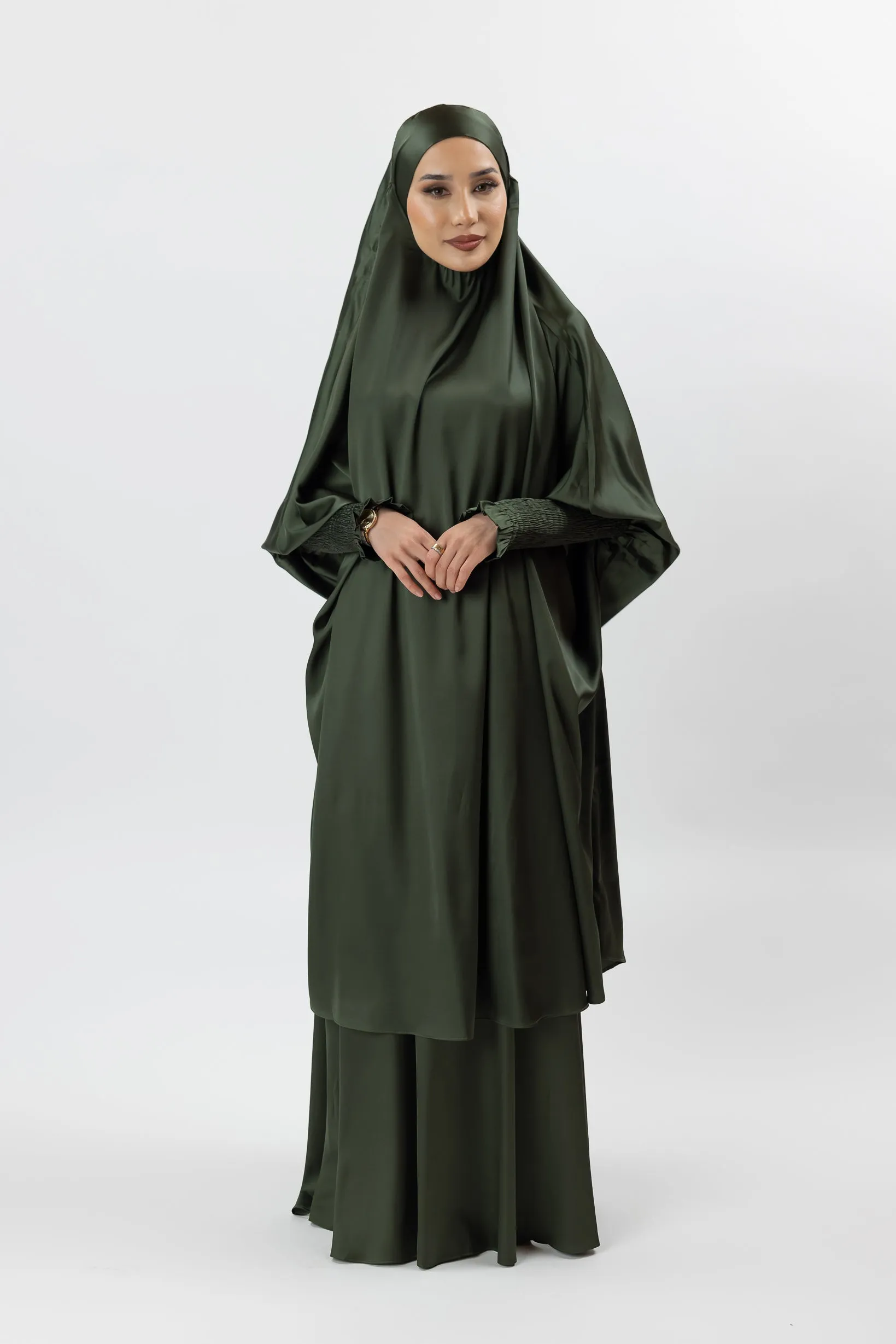 Satin Tie Back Jilbab Set