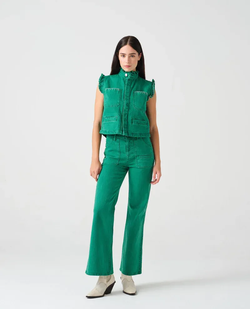 Seventy Mochi Queenie Jade Green Jeans