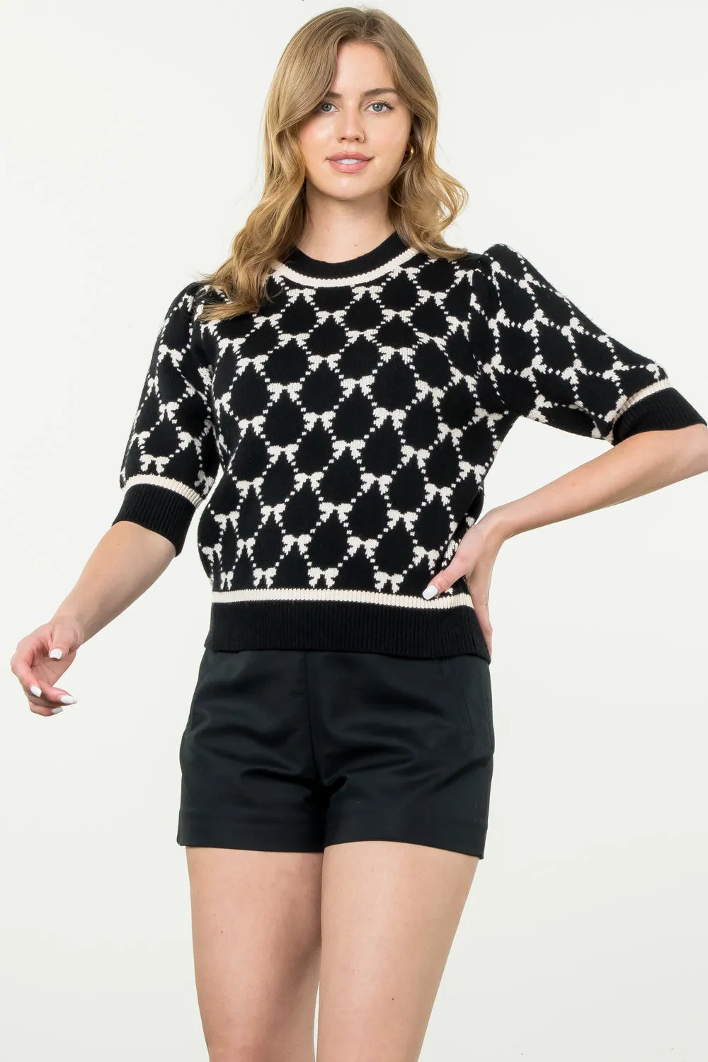 Short Sleeve Knit Top