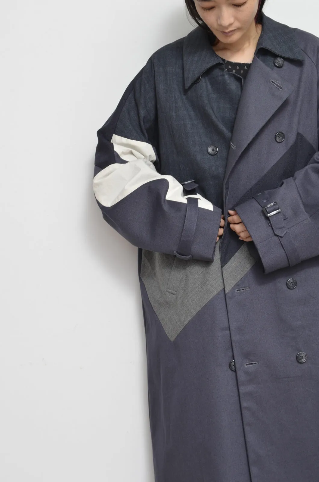 SLACKS UNE UNE TRENCH COAT/LONG_02_A