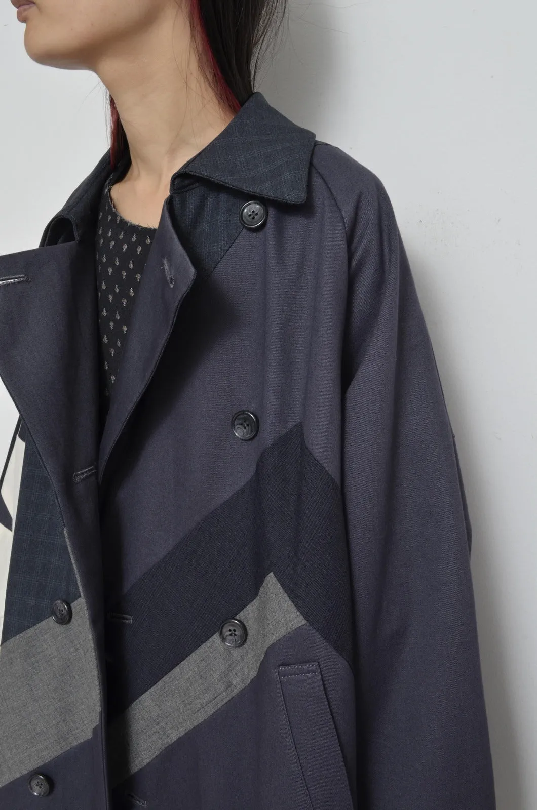 SLACKS UNE UNE TRENCH COAT/LONG_02_A