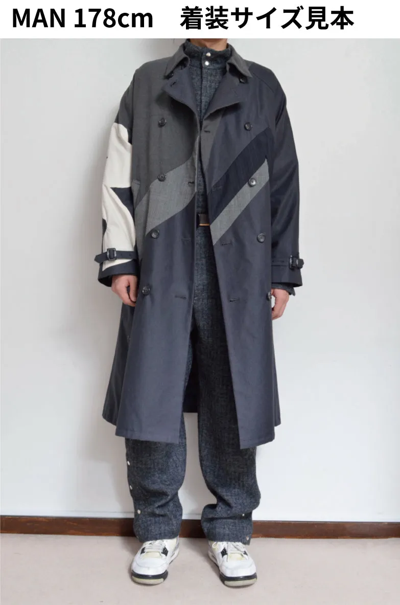 SLACKS UNE UNE TRENCH COAT/LONG_02_A