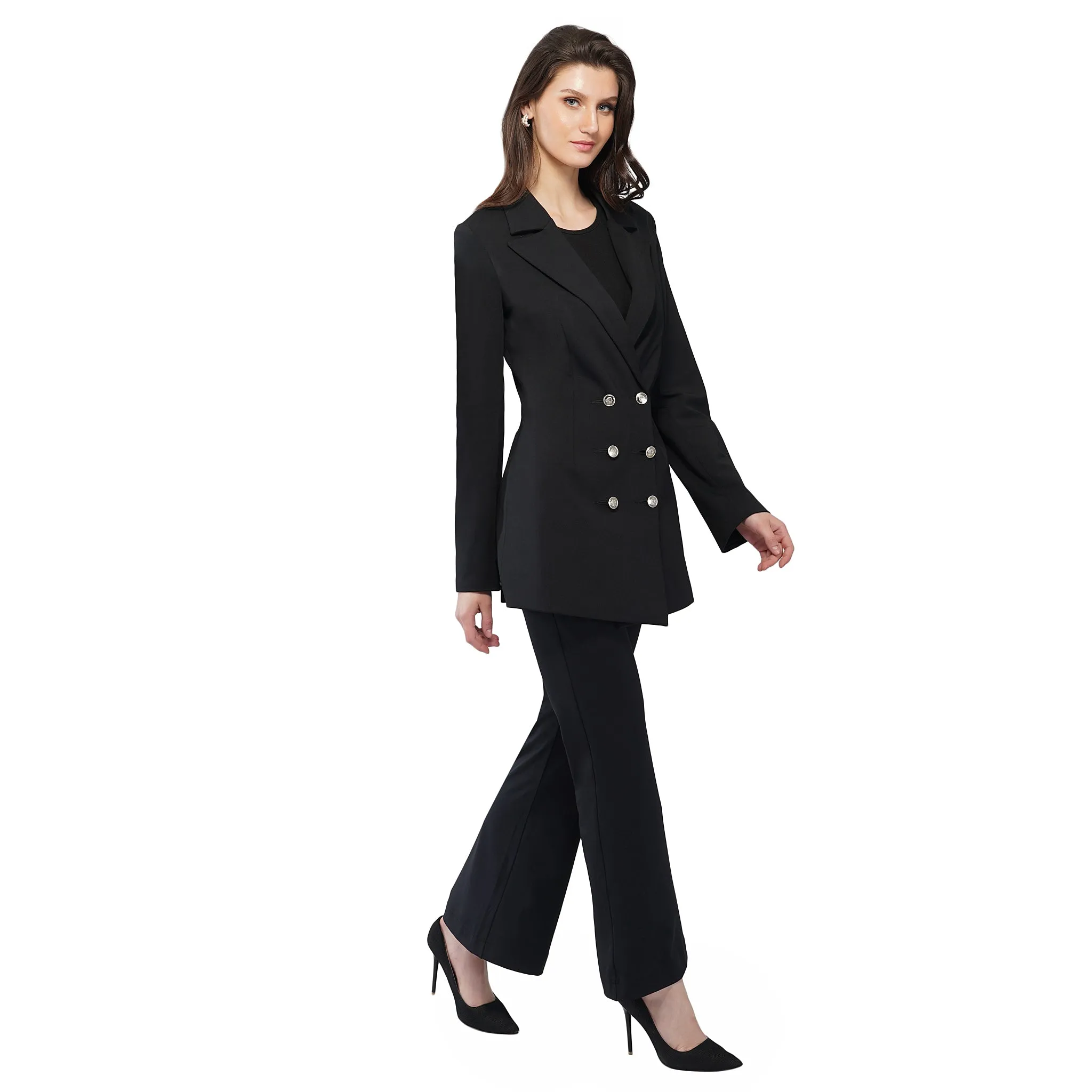 SLAY. Women's Black Blazer Pant Co-ord Set