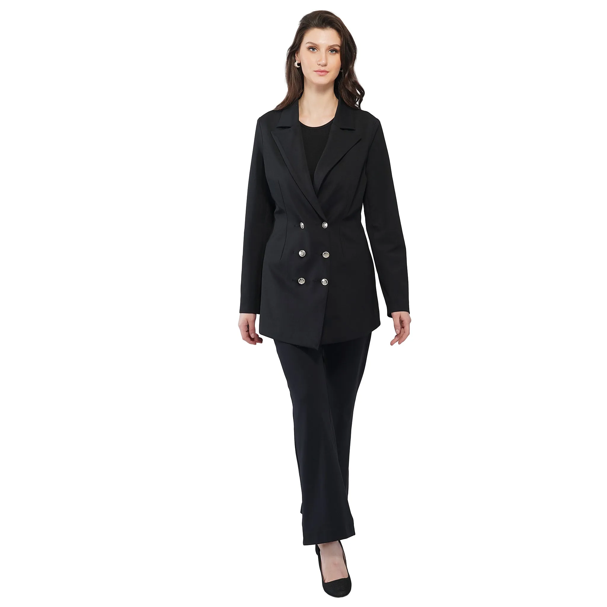 SLAY. Women's Black Blazer Pant Co-ord Set