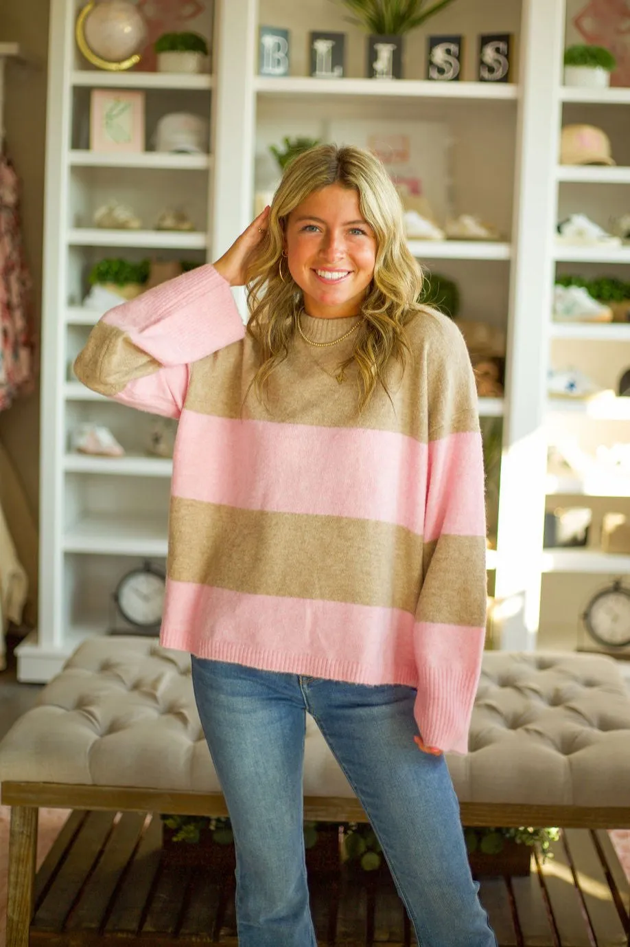 Stripe Pullover Sweater