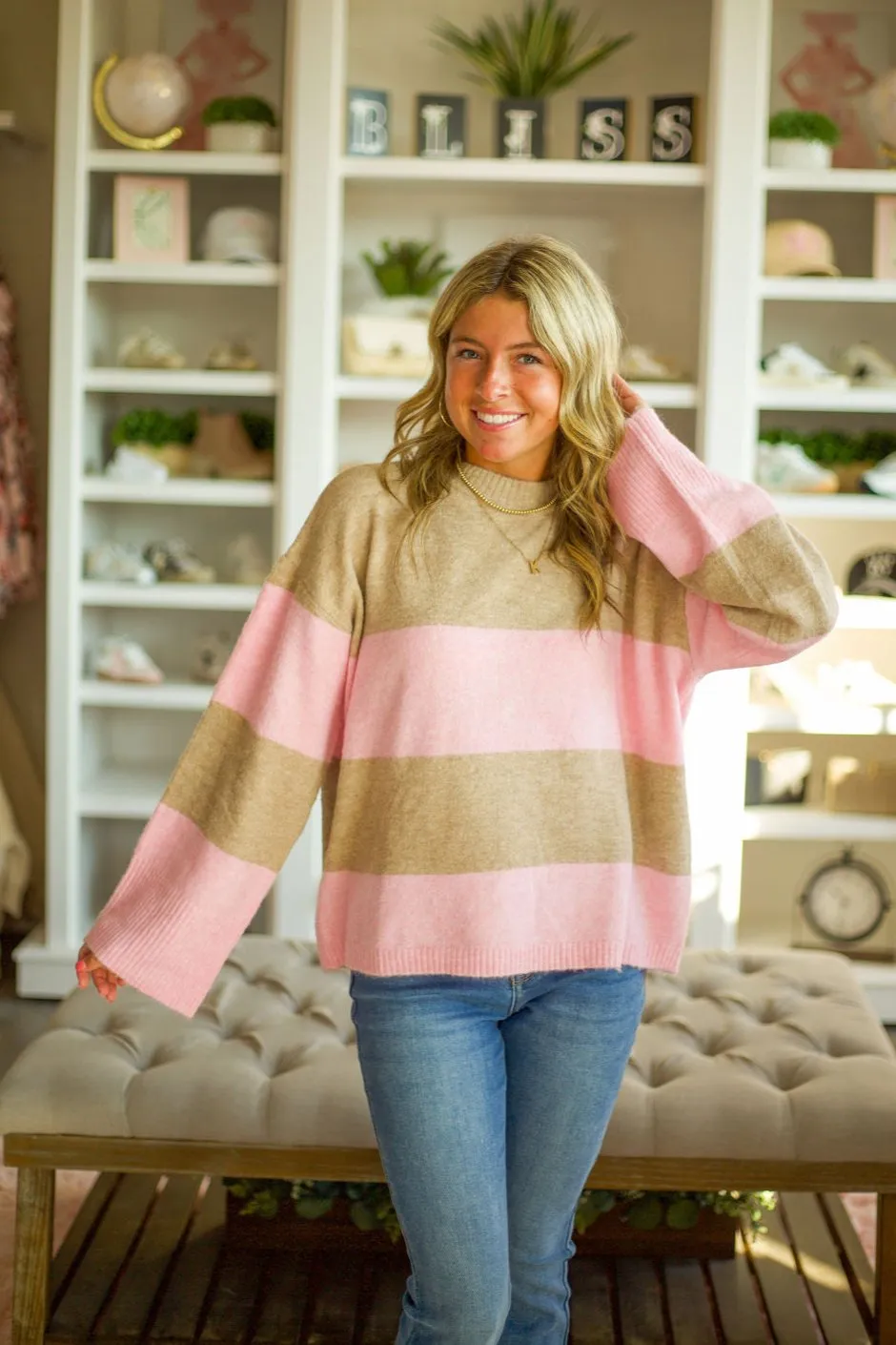 Stripe Pullover Sweater