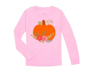 Sweet Wink Girls Pumpkin Flower L/S Shirt