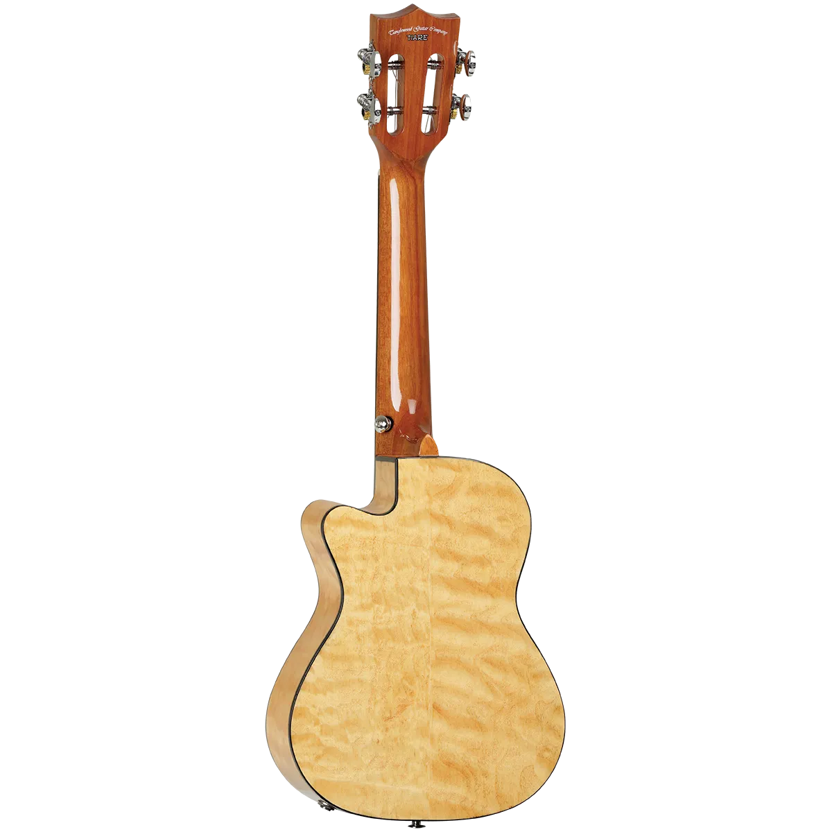 Tanglewood TWT29E Tiare Concert Tennessee Honey Gloss Quilted Maple Cutaway Ukulele w/Pick Up