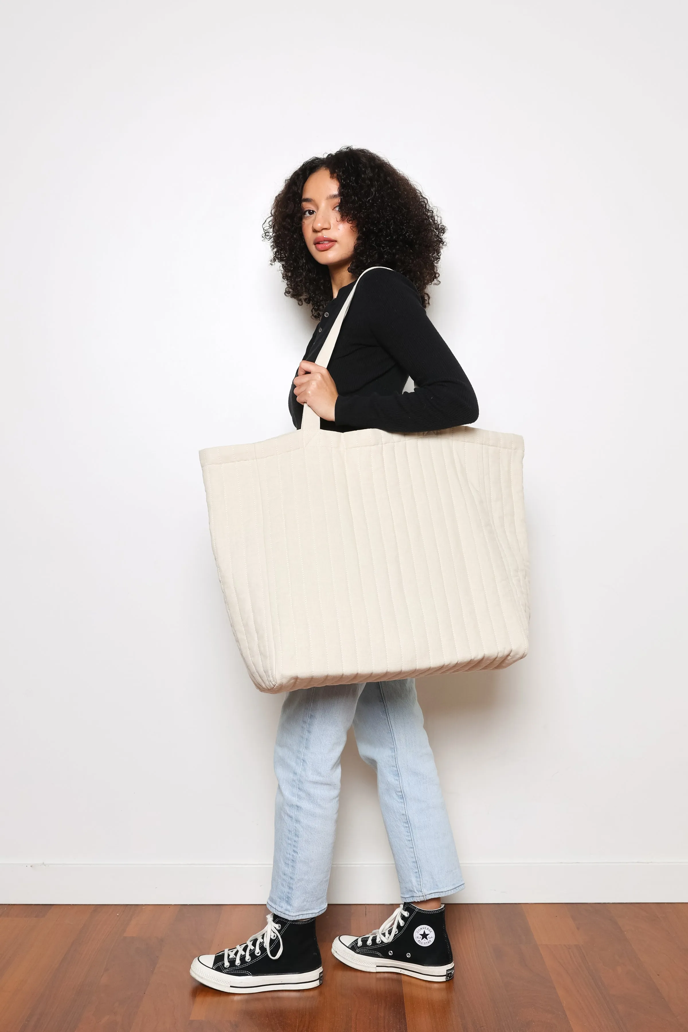 THE ESME | Oversized Quilted Tote Bag