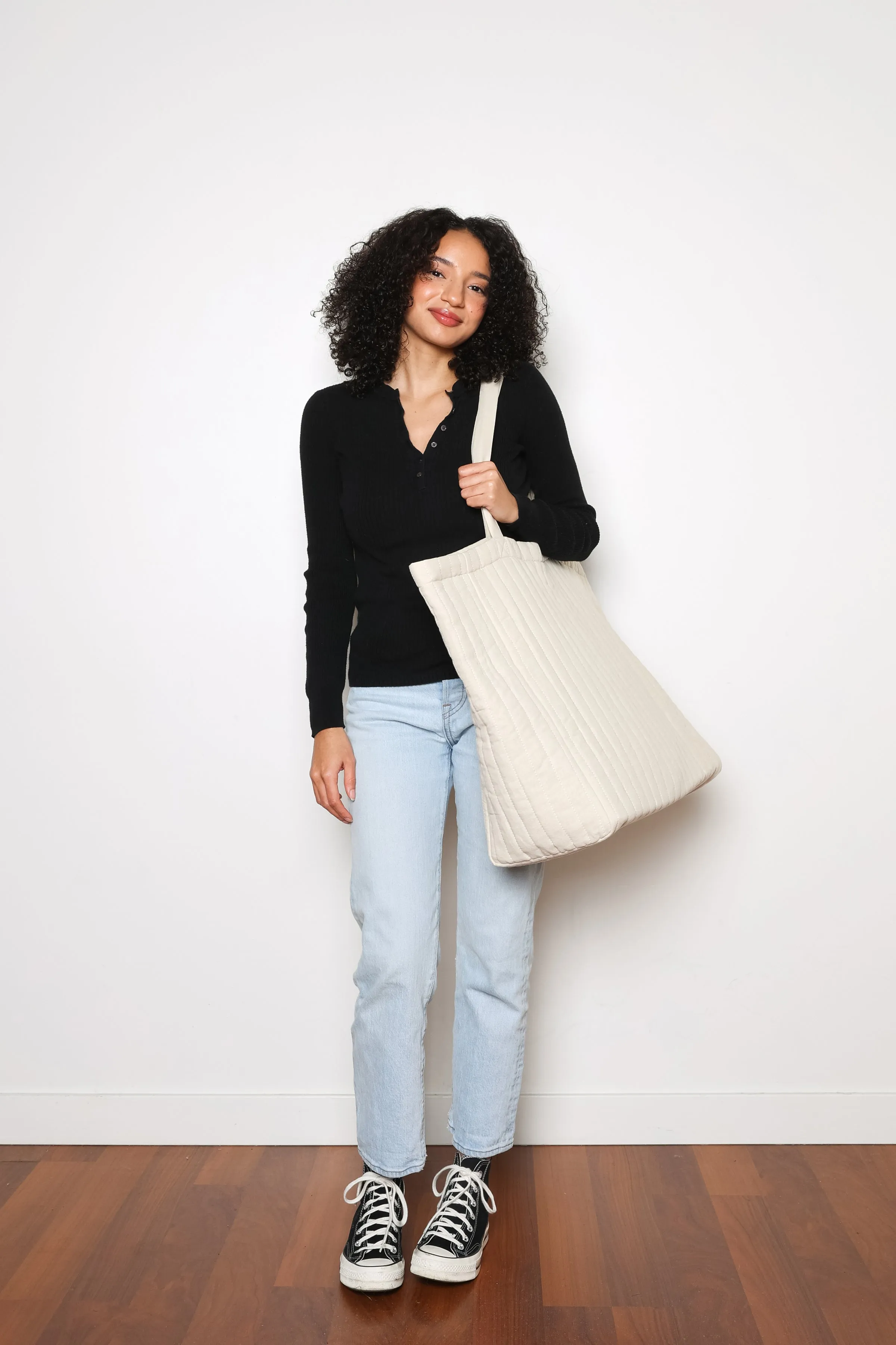 THE ESME | Oversized Quilted Tote Bag