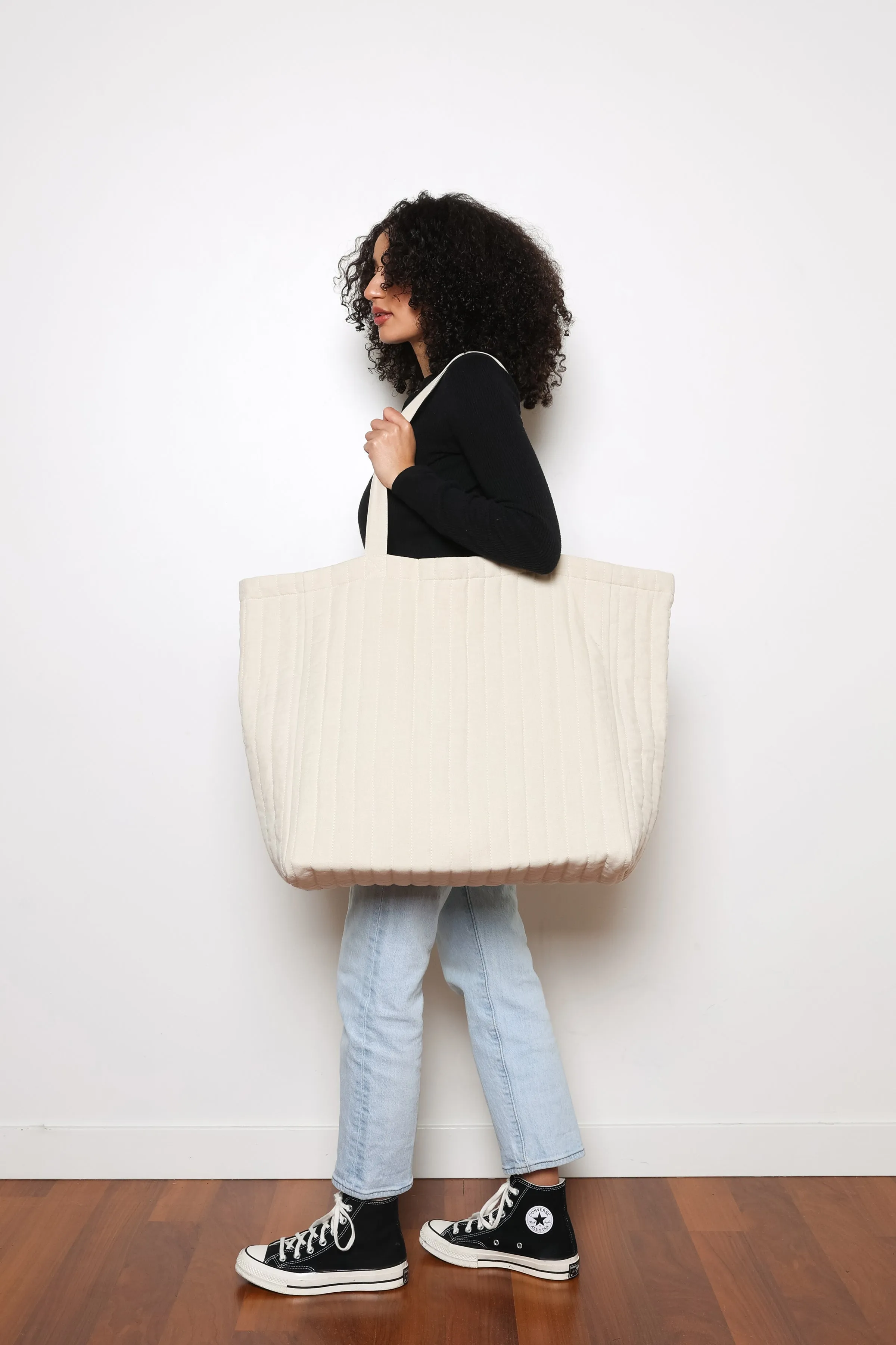 THE ESME | Oversized Quilted Tote Bag