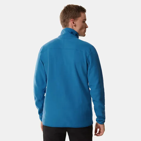 The North Face Mens 100 Glacier 1/4 Zip Top - Banff Blue