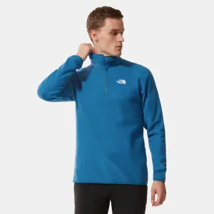 The North Face Mens 100 Glacier 1/4 Zip Top - Banff Blue