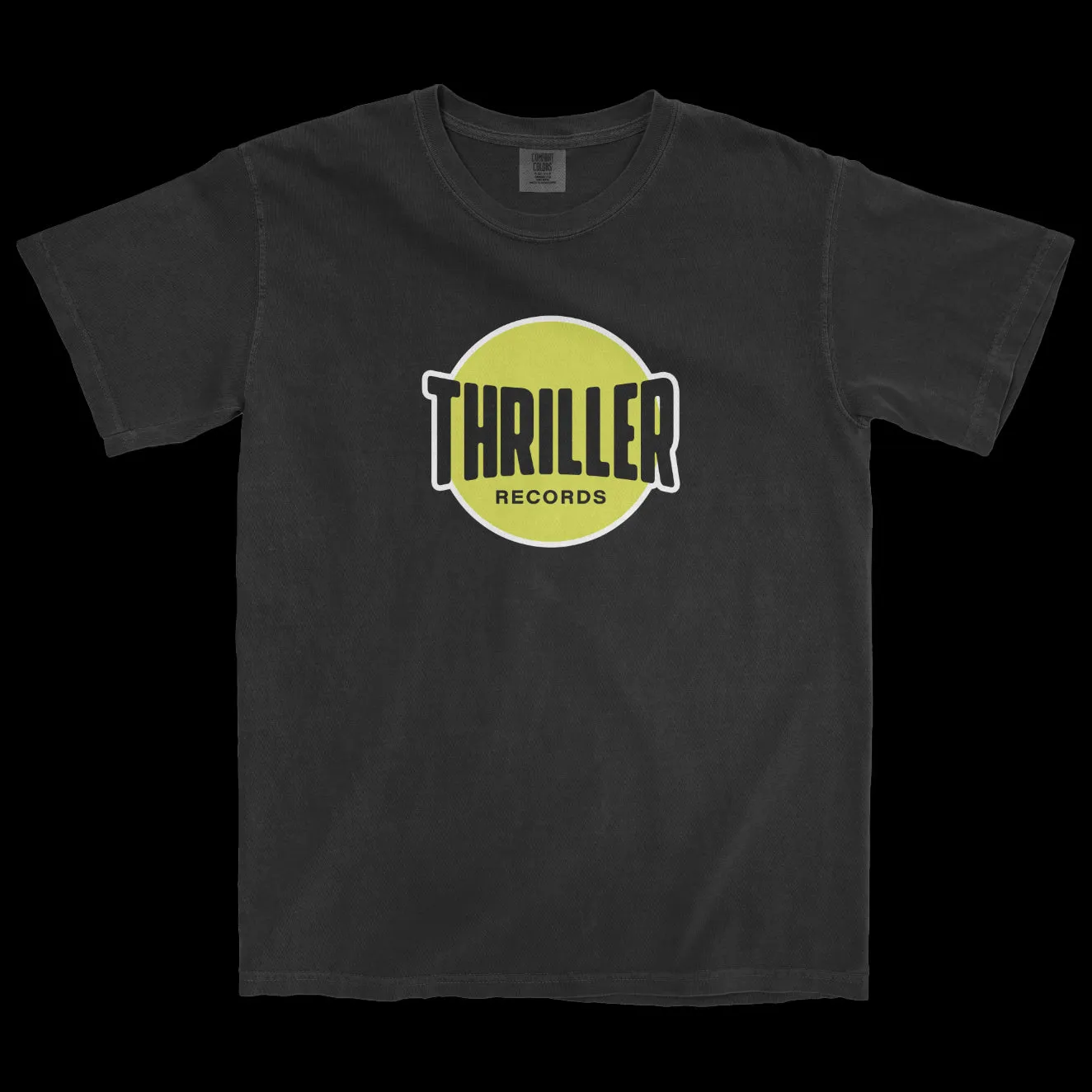 Thriller Records Classic Logo Black Tee