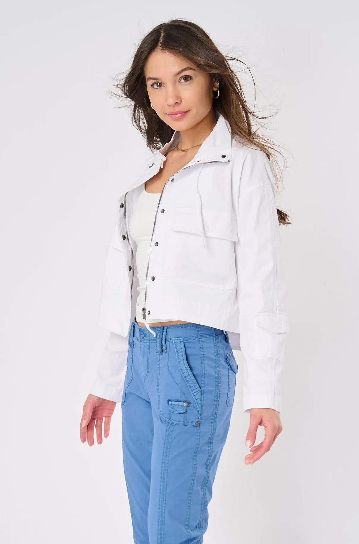 Umi Stretch Cargo Crop Jacket