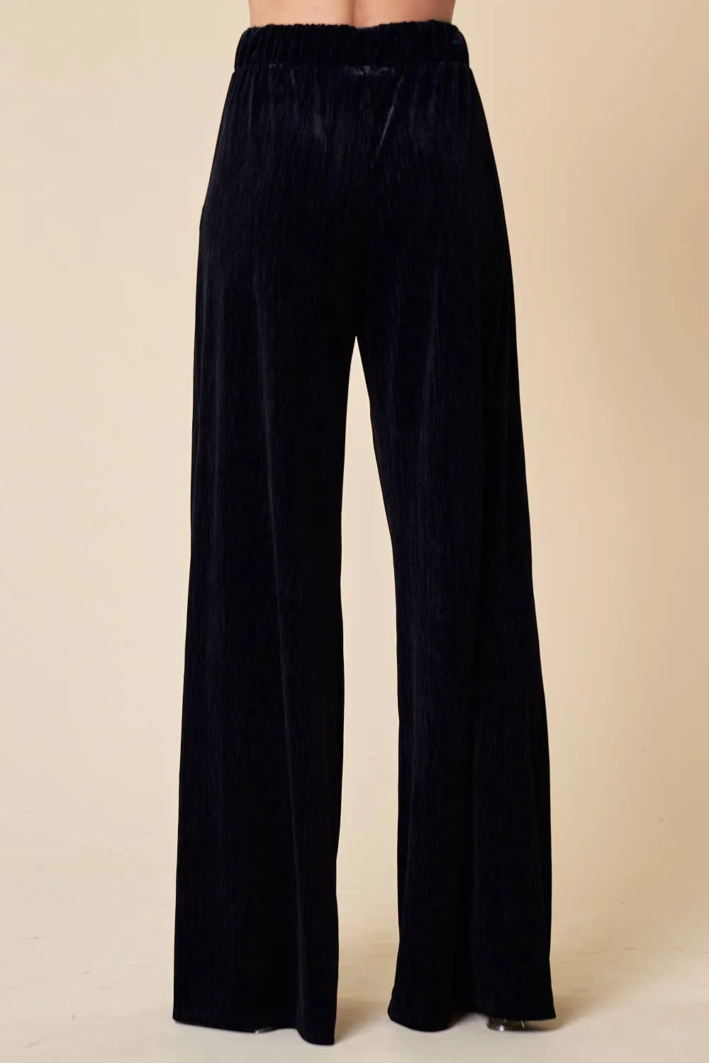 Vicki Black Velvet Holiday pants