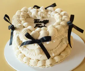 Vintage Cake with Ribbon