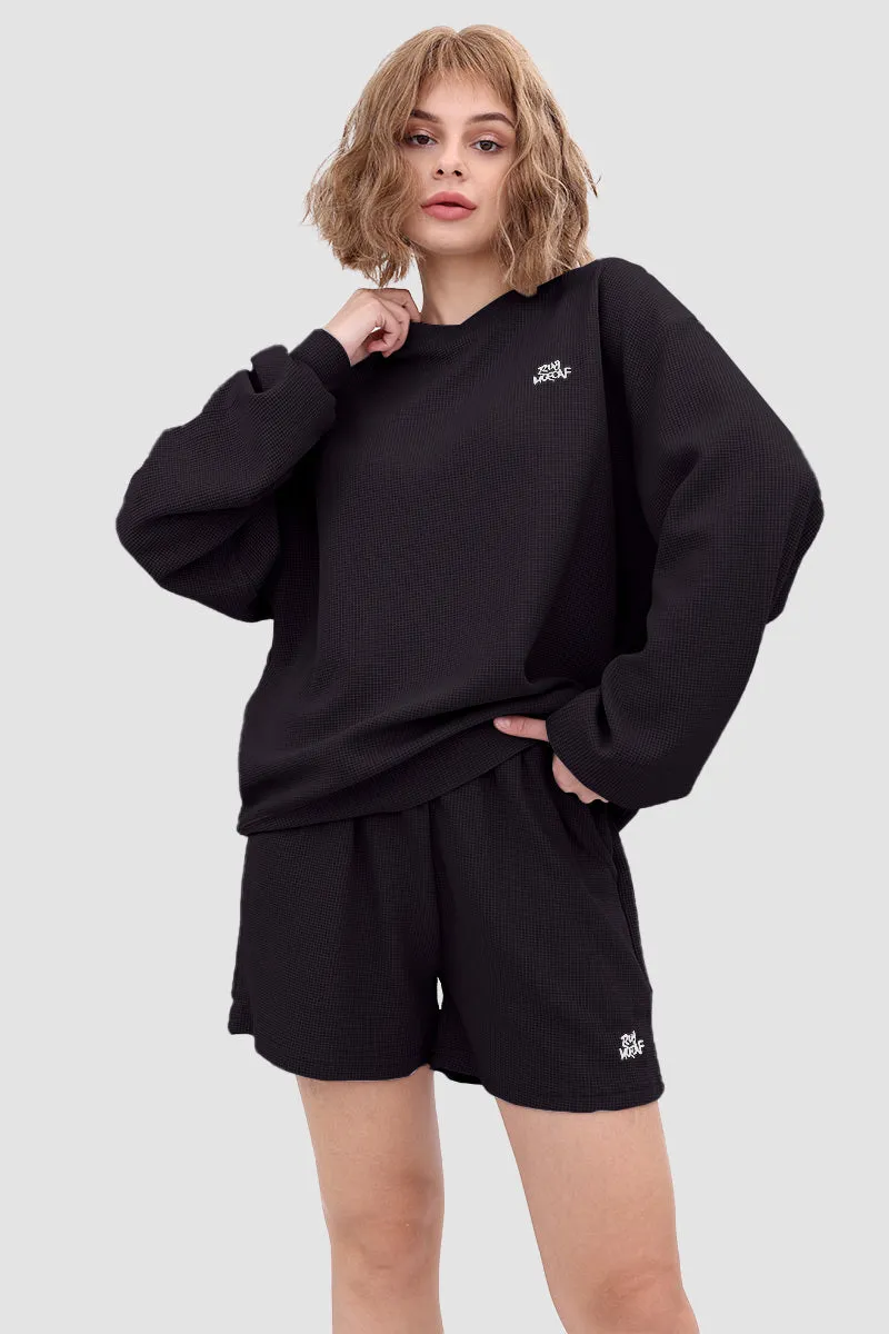 Waffle Absorbs Sweat Breathable Sports Pullover