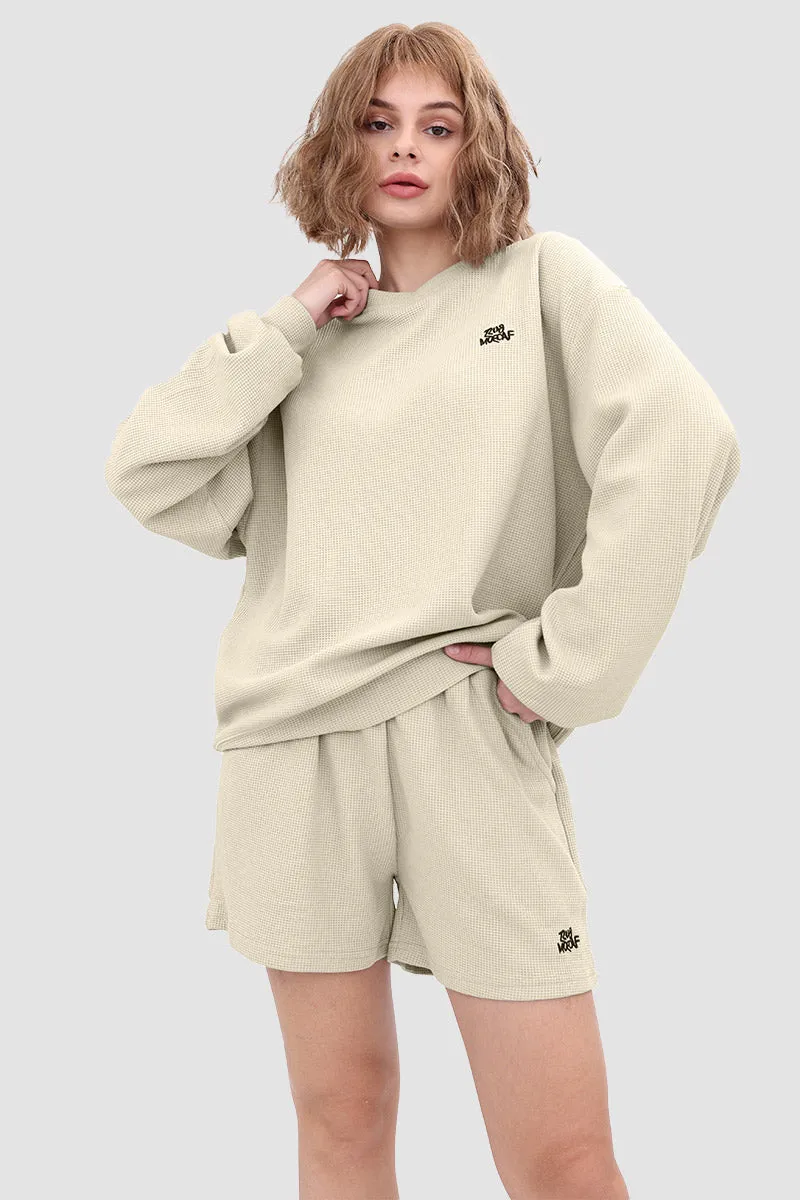 Waffle Absorbs Sweat Breathable Sports Pullover